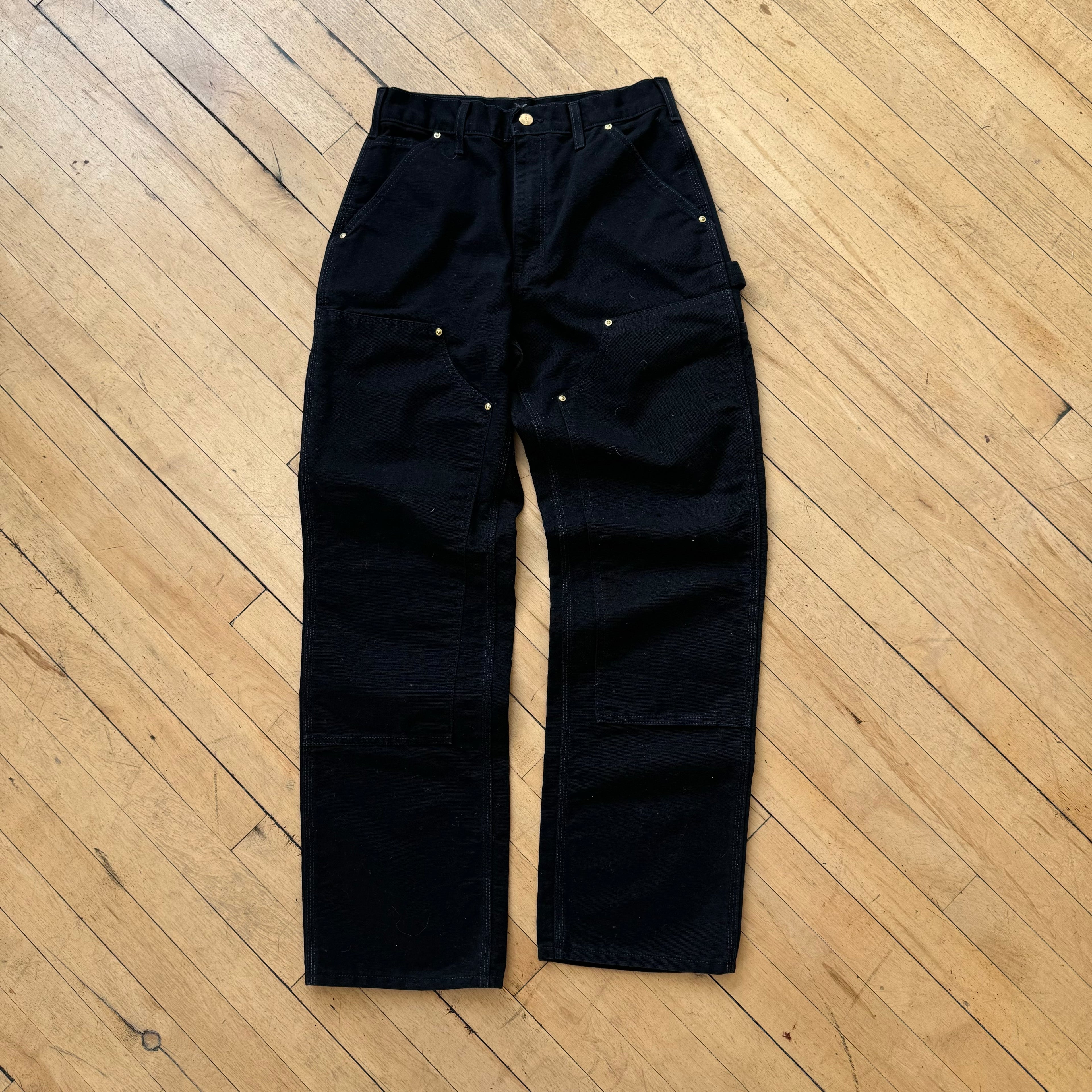 Black Carhartt Double Knee denim Jeans Sz 29x32