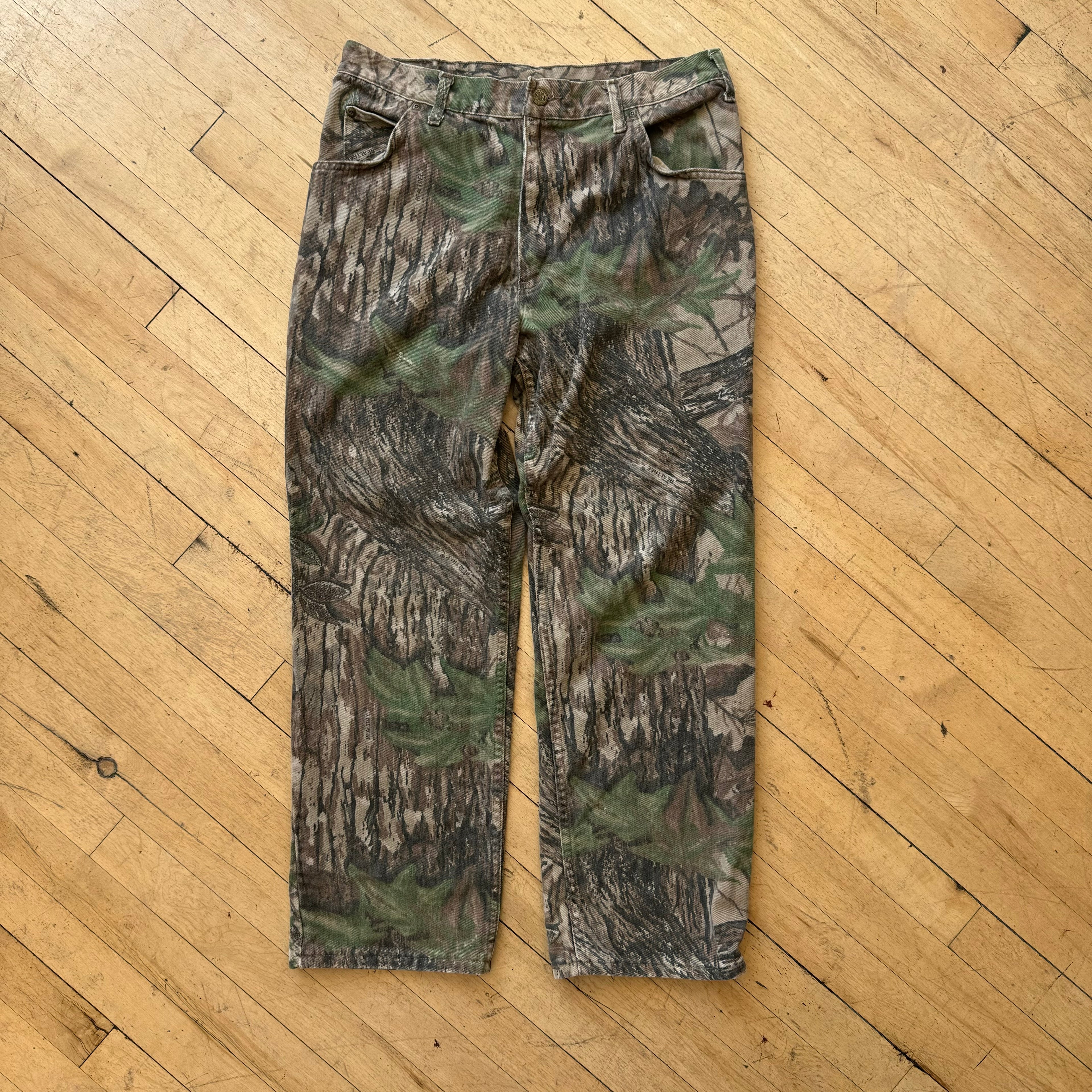 Vintage Camo Denim Jeans Sz 34