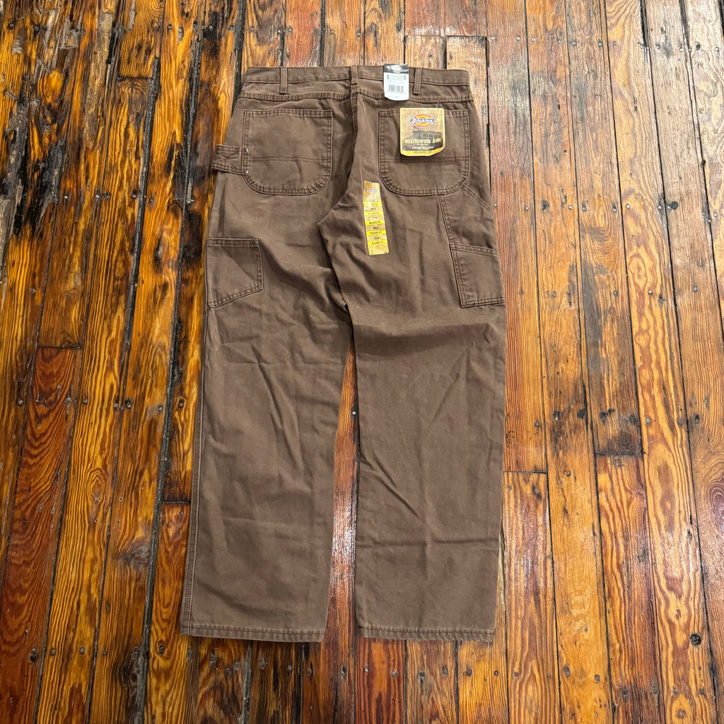Vintage Brown Dickie Denim Jeans Sz 36x32