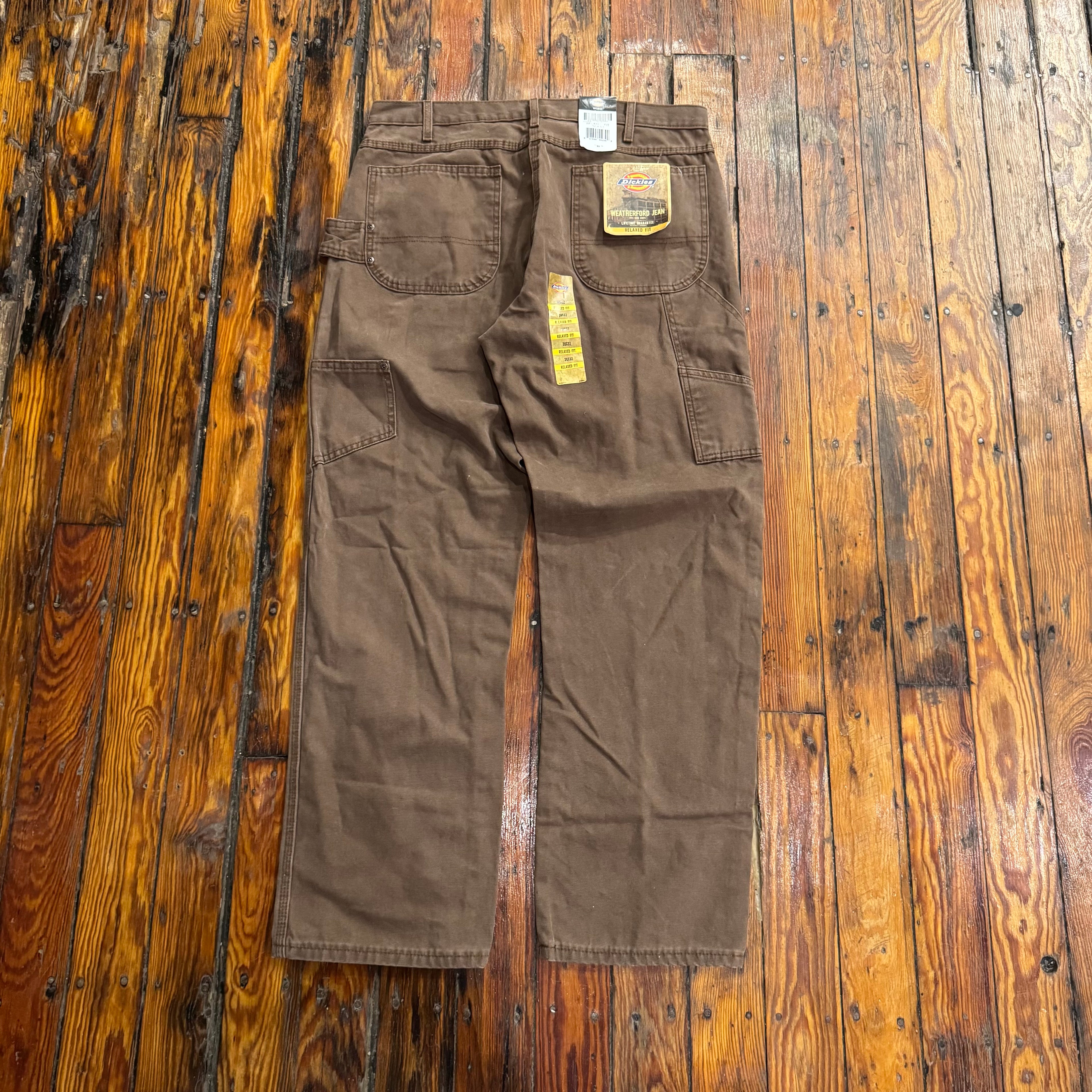 Vintage Brown Dickie Denim Jeans Sz 36x32