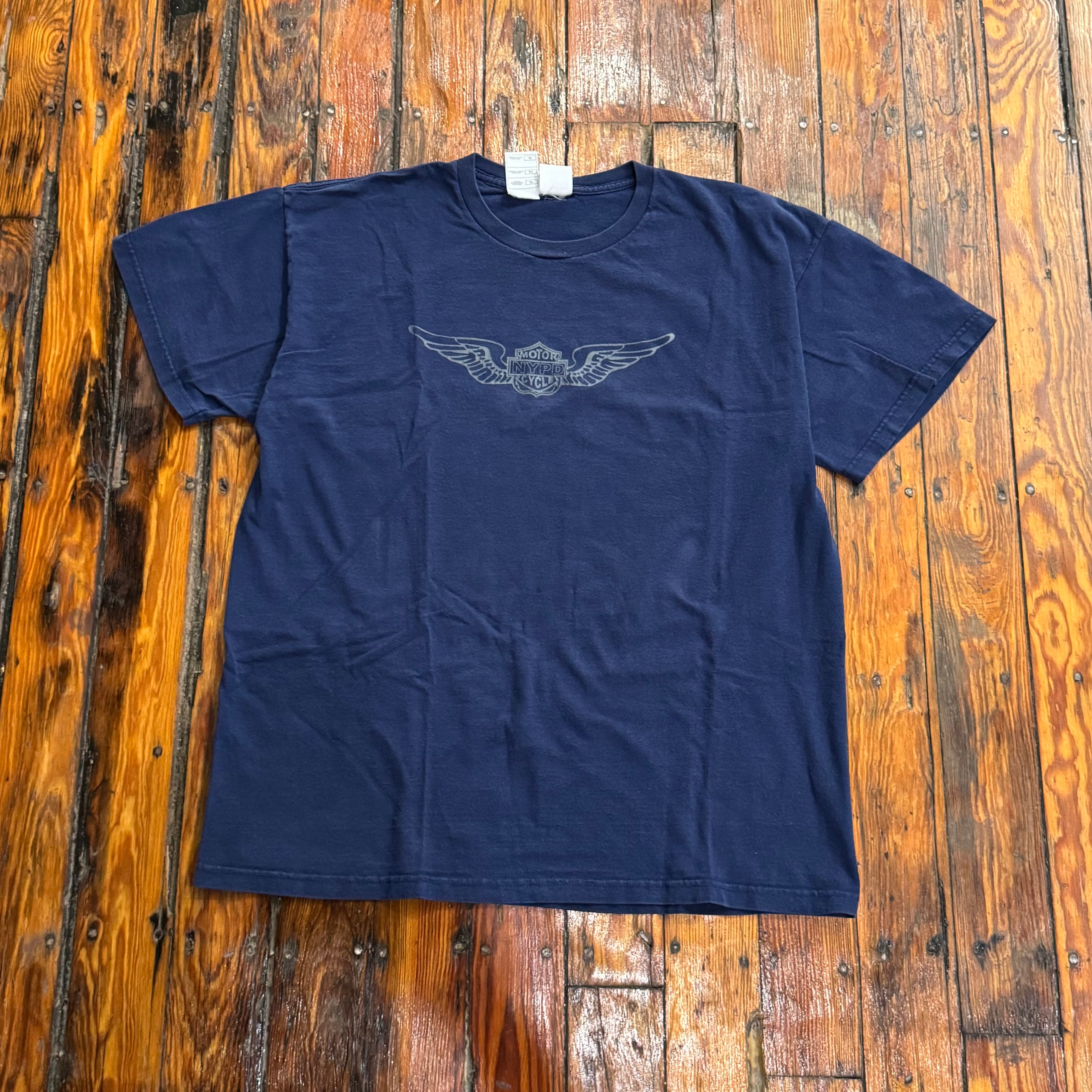Vintage NYPD Motor Cycle T-shirt Sz L