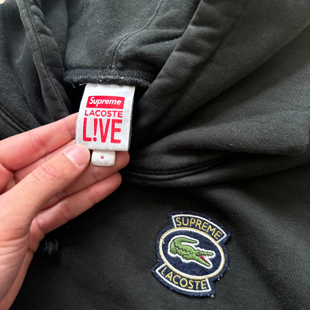 Supreme X Lacoste Hoodie Sz M