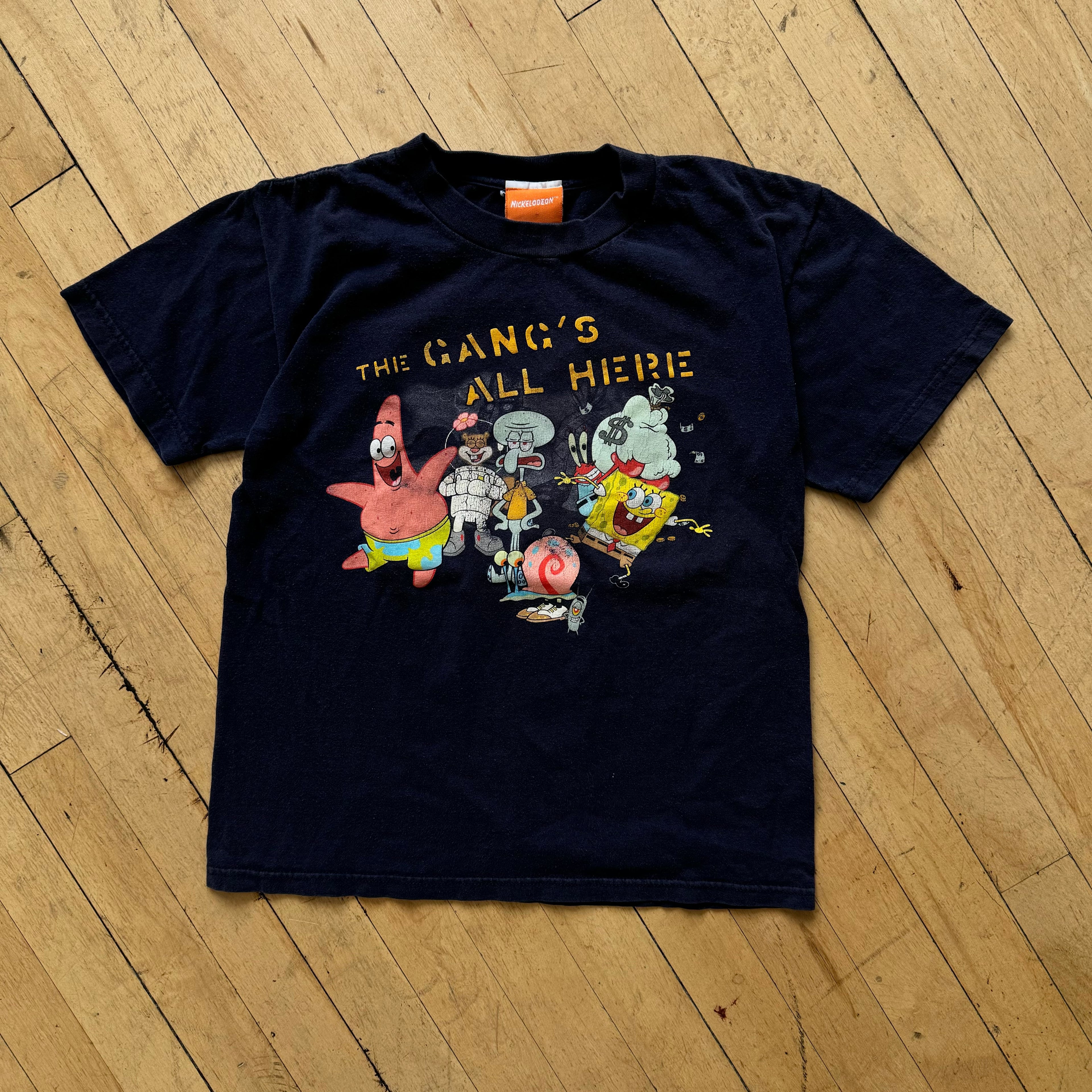 Y2K Sponge Bob T-shirt Sz YTH M