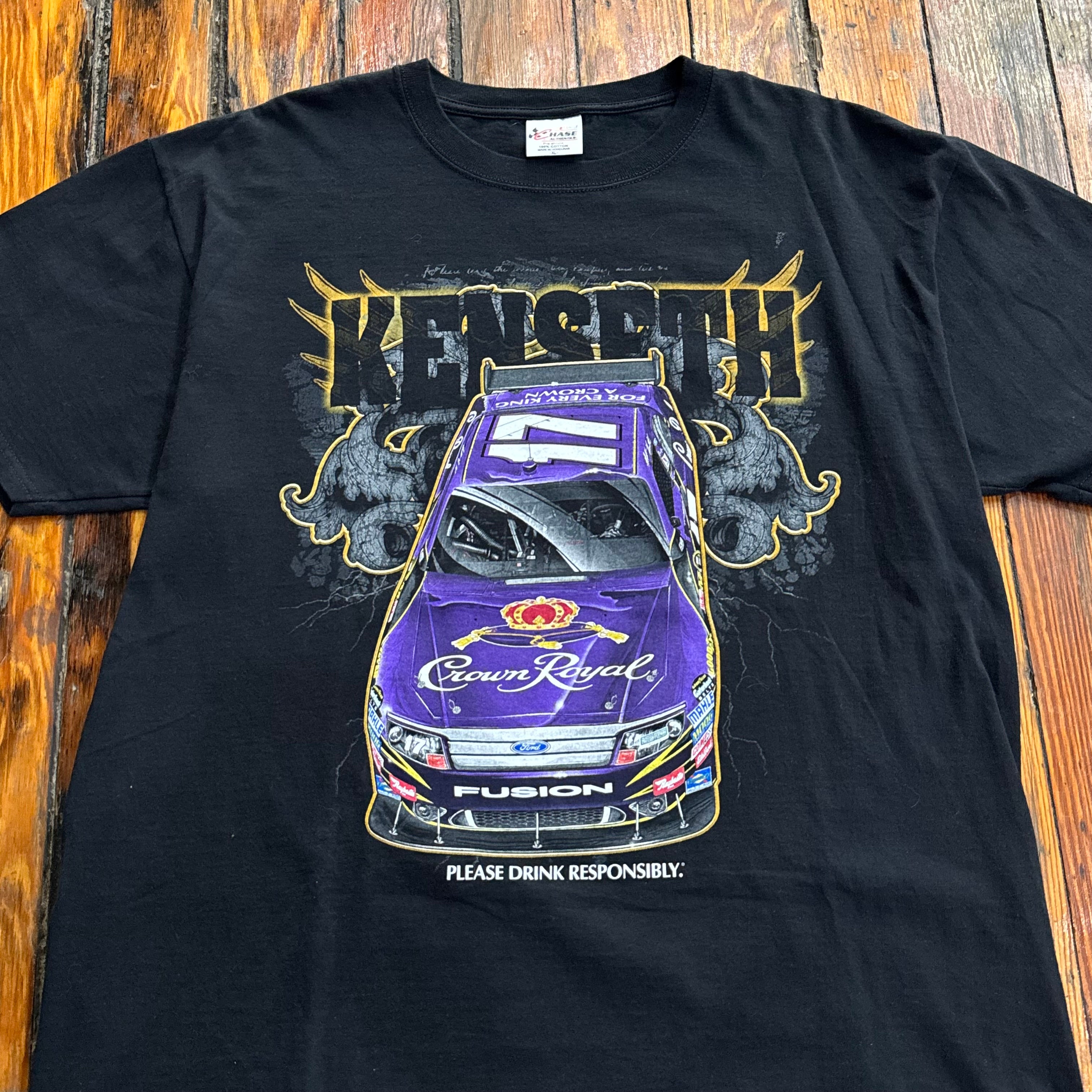 Vintage Crown Royal Nascar T-shirt Sz XL