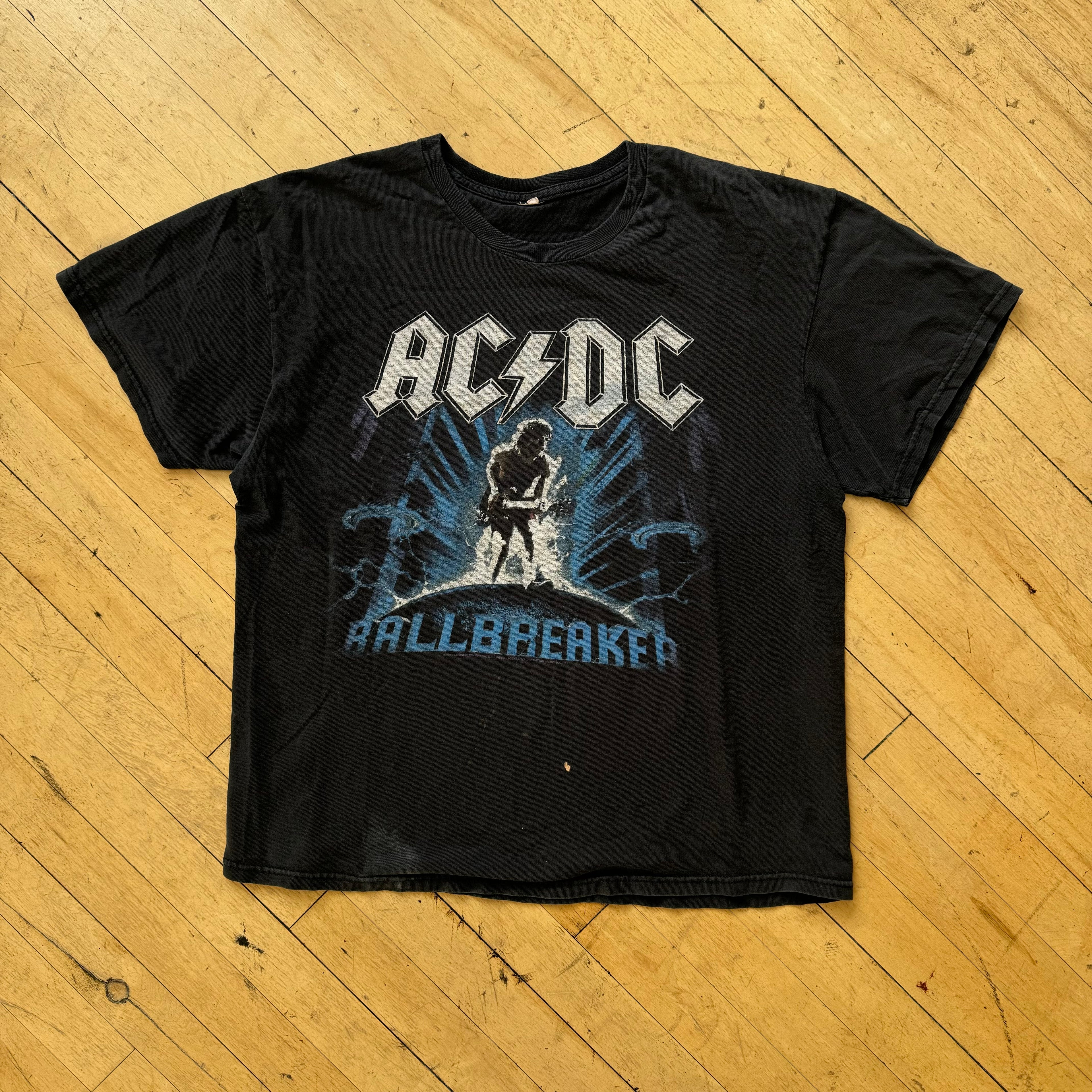 Y2K Faced AC/DC Ballbreaker T-shirt Sz M