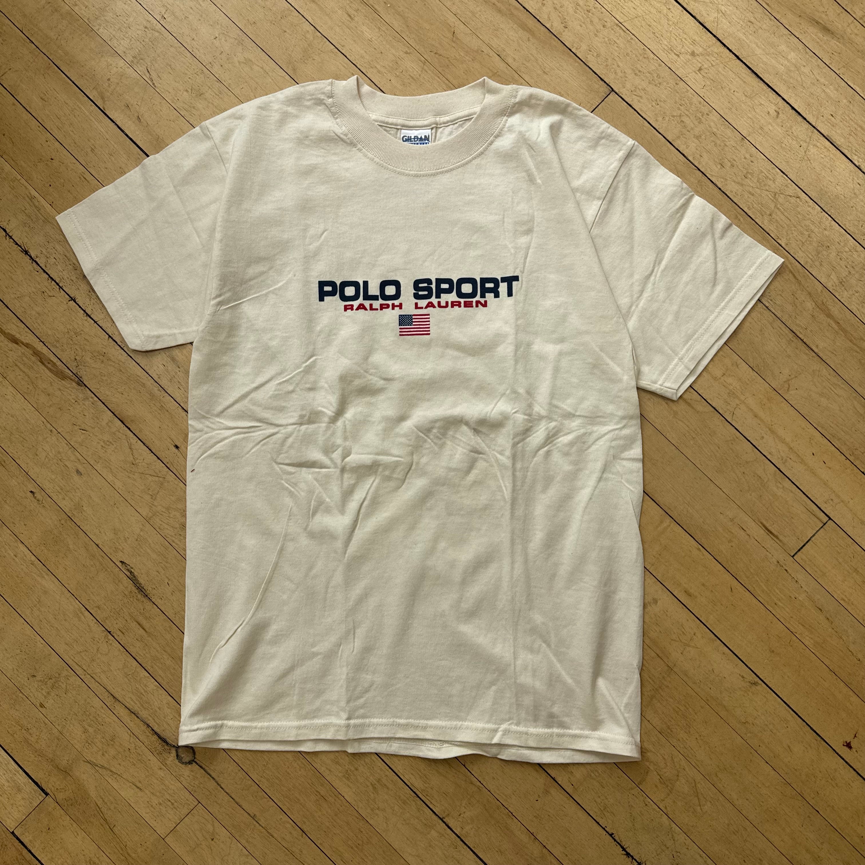 Vintage Bootleg Polo Sport T-shirt Sz M
