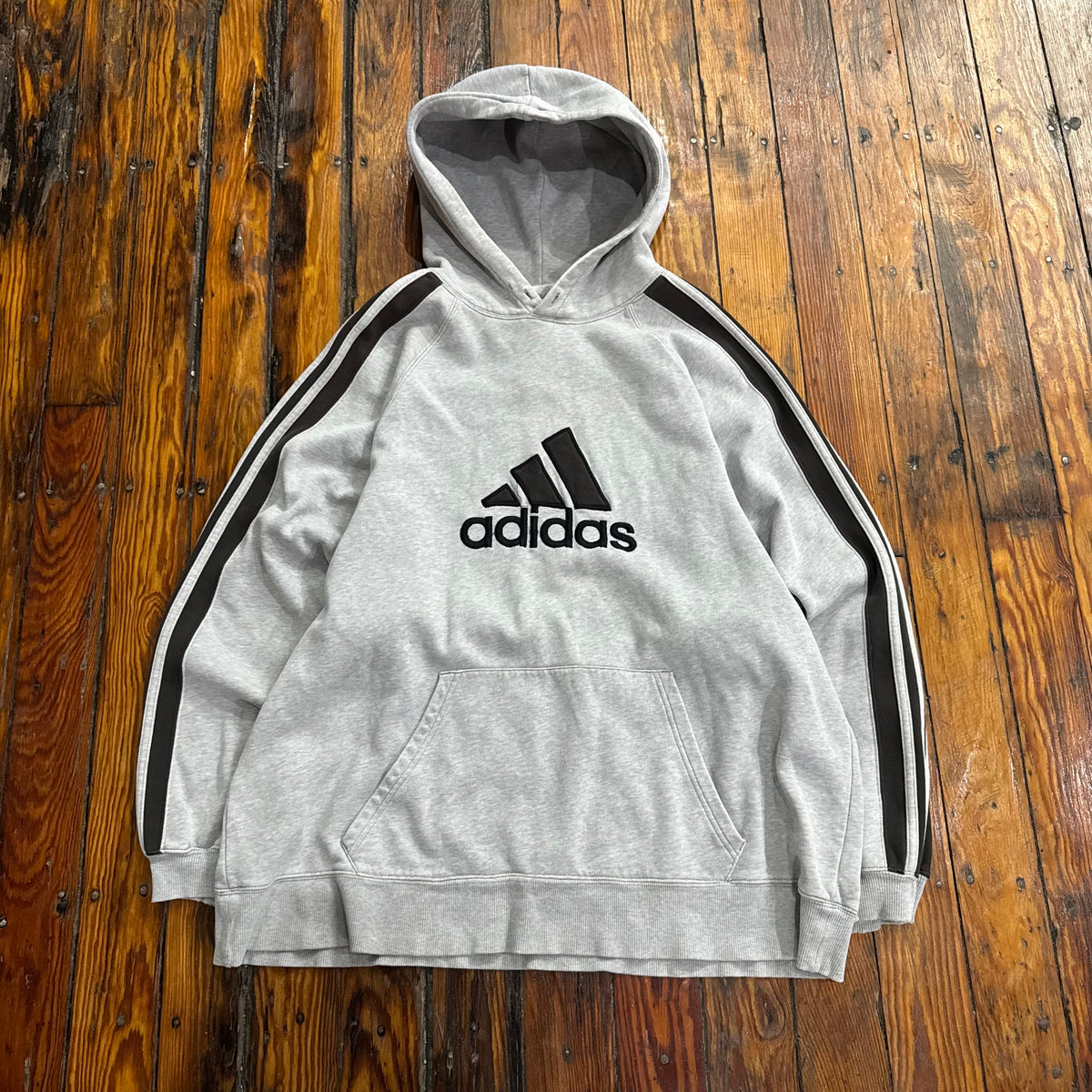 Y2K Adidas Logo Hoodie Sz XXL