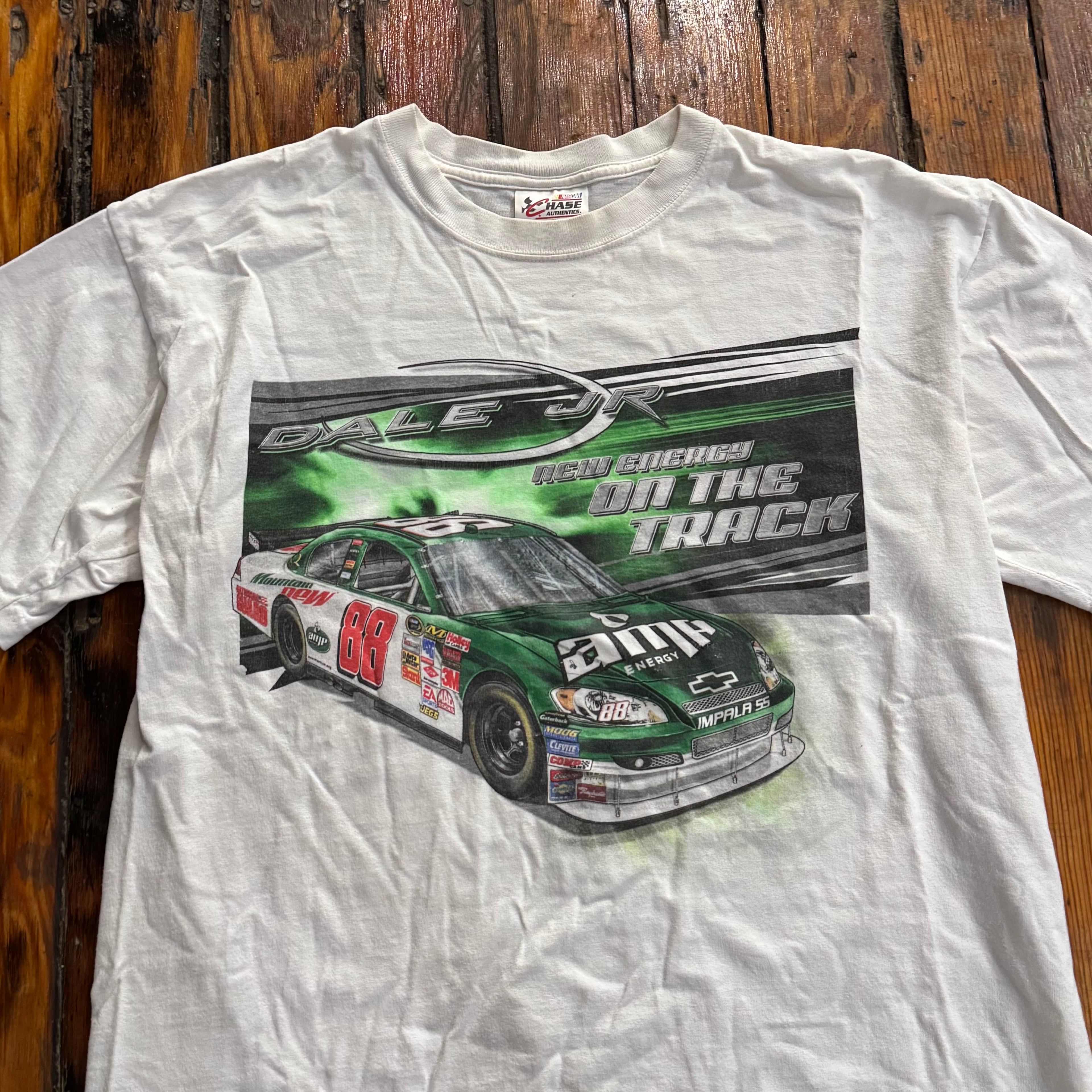 Y2K Amp Energy Nascar T-shirt Sz L