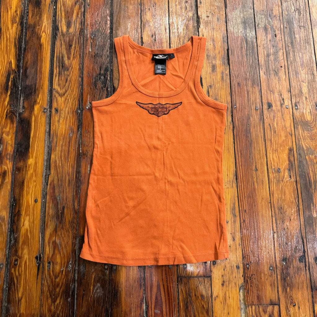 Y2K Harley Davidson Thermal Tank Top Sz L