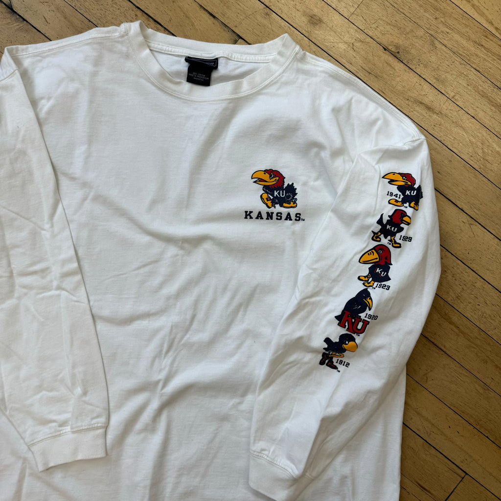Vintage Kansas Jayhawks Long Sleeve T-shirt Sz XXL