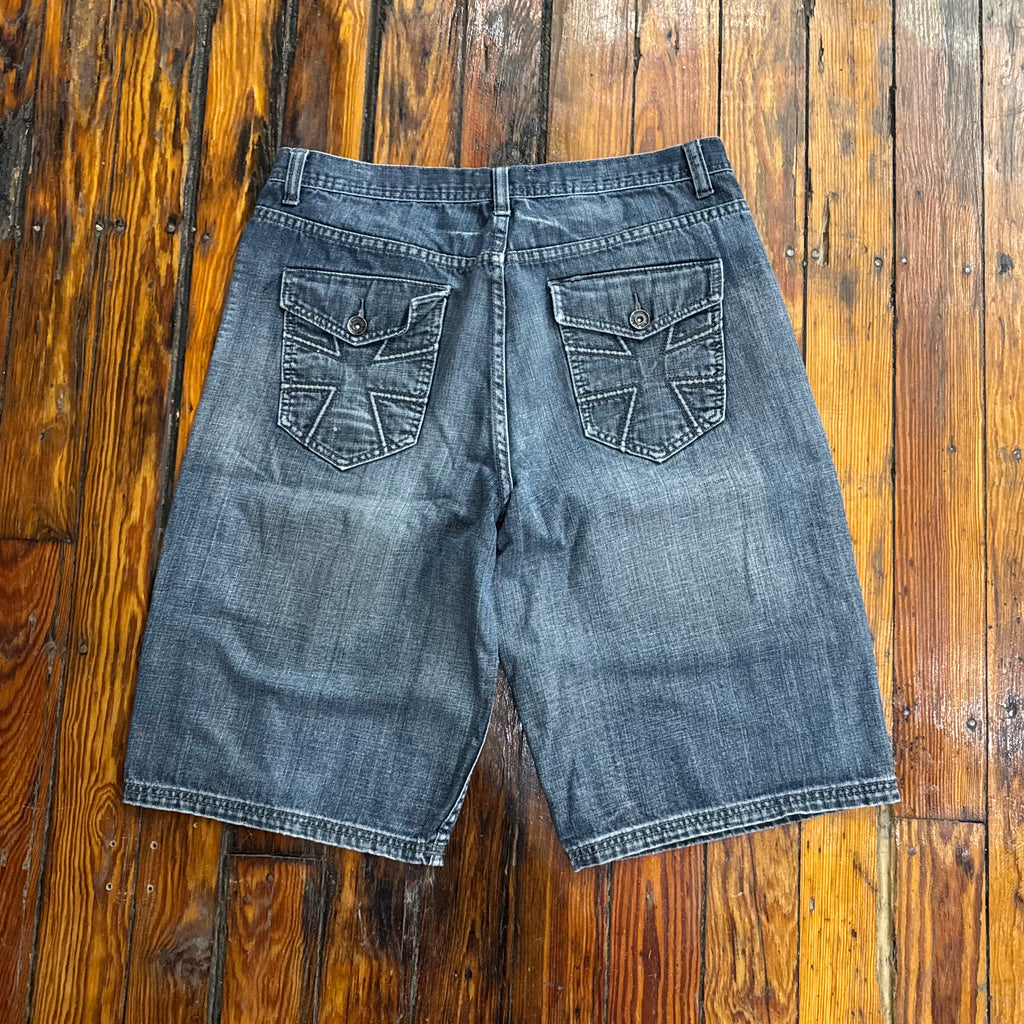 Y2K Route 66 Cross Pocket Denim Jeans Sz 36