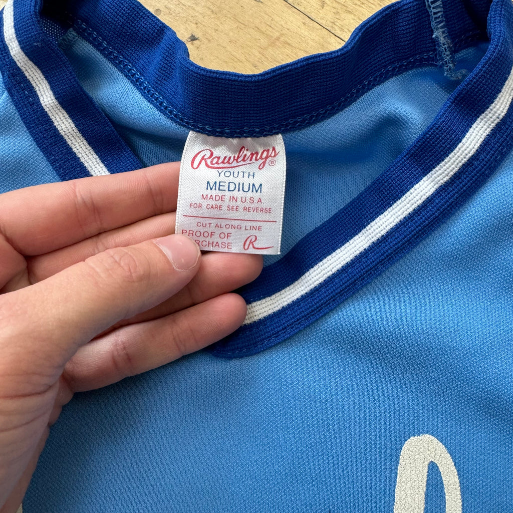 Vintage Rawlings Royals Jersey Sz YTH M