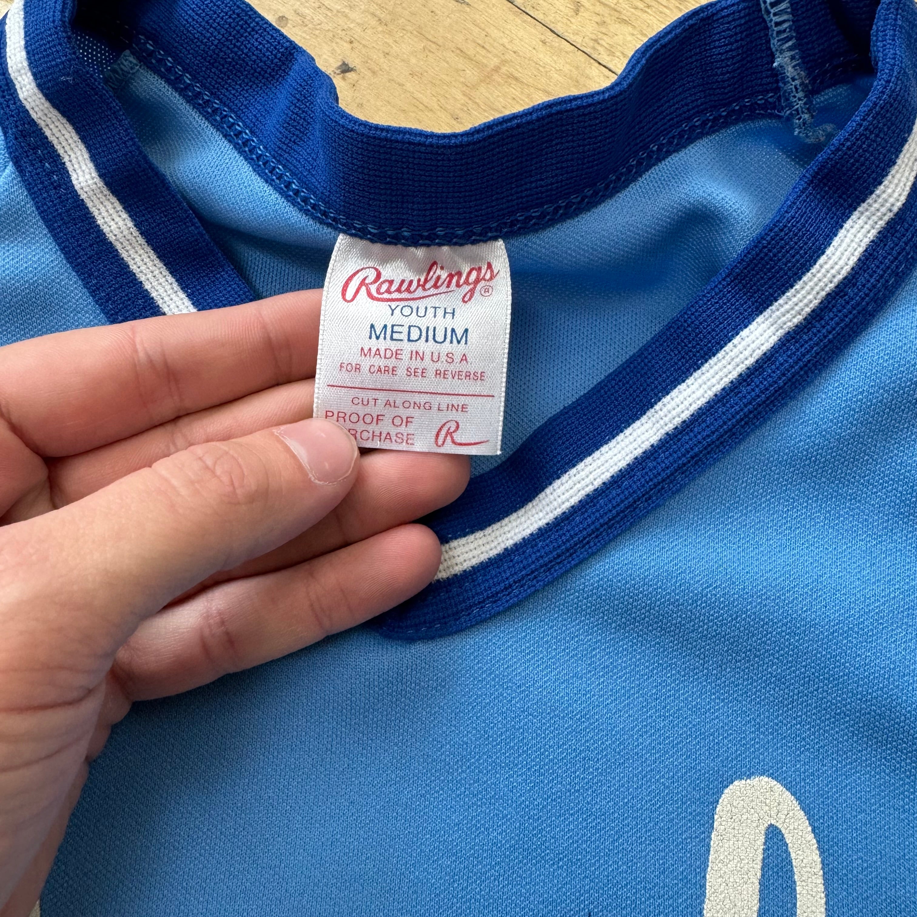 Vintage Rawlings Royals Jersey Sz YTH M