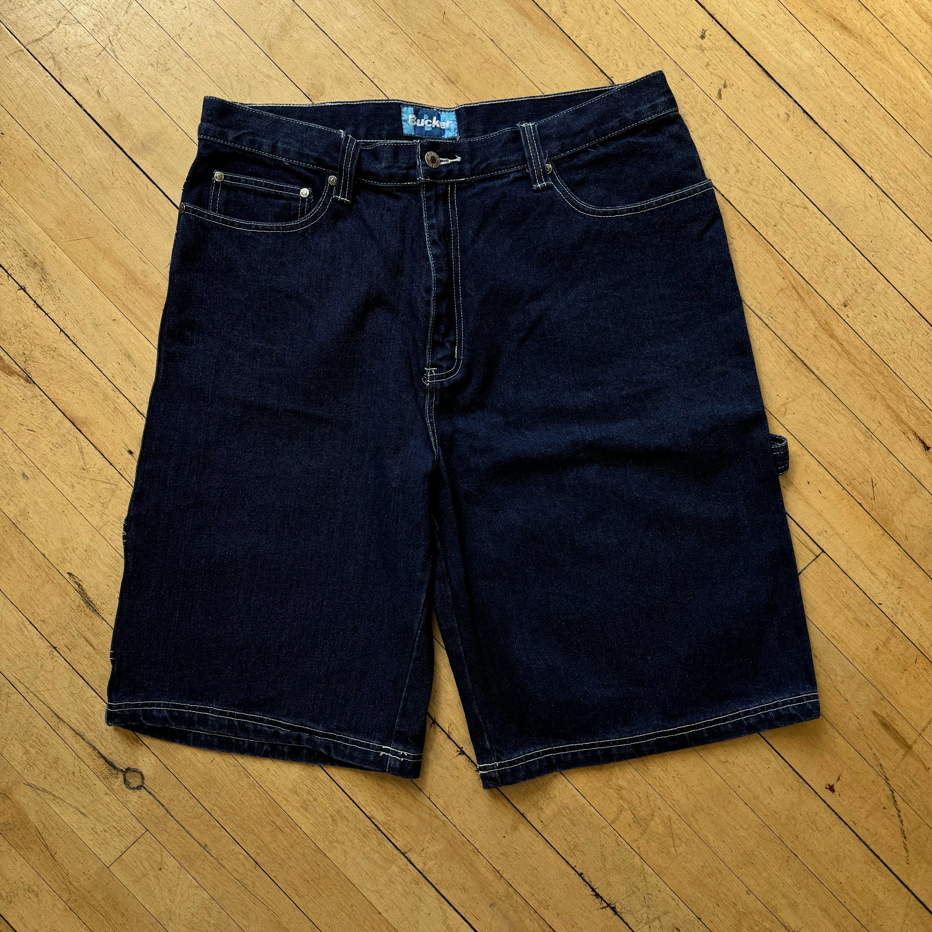 Y2K Bucker Jean Denim Jean Shorts Sz 38