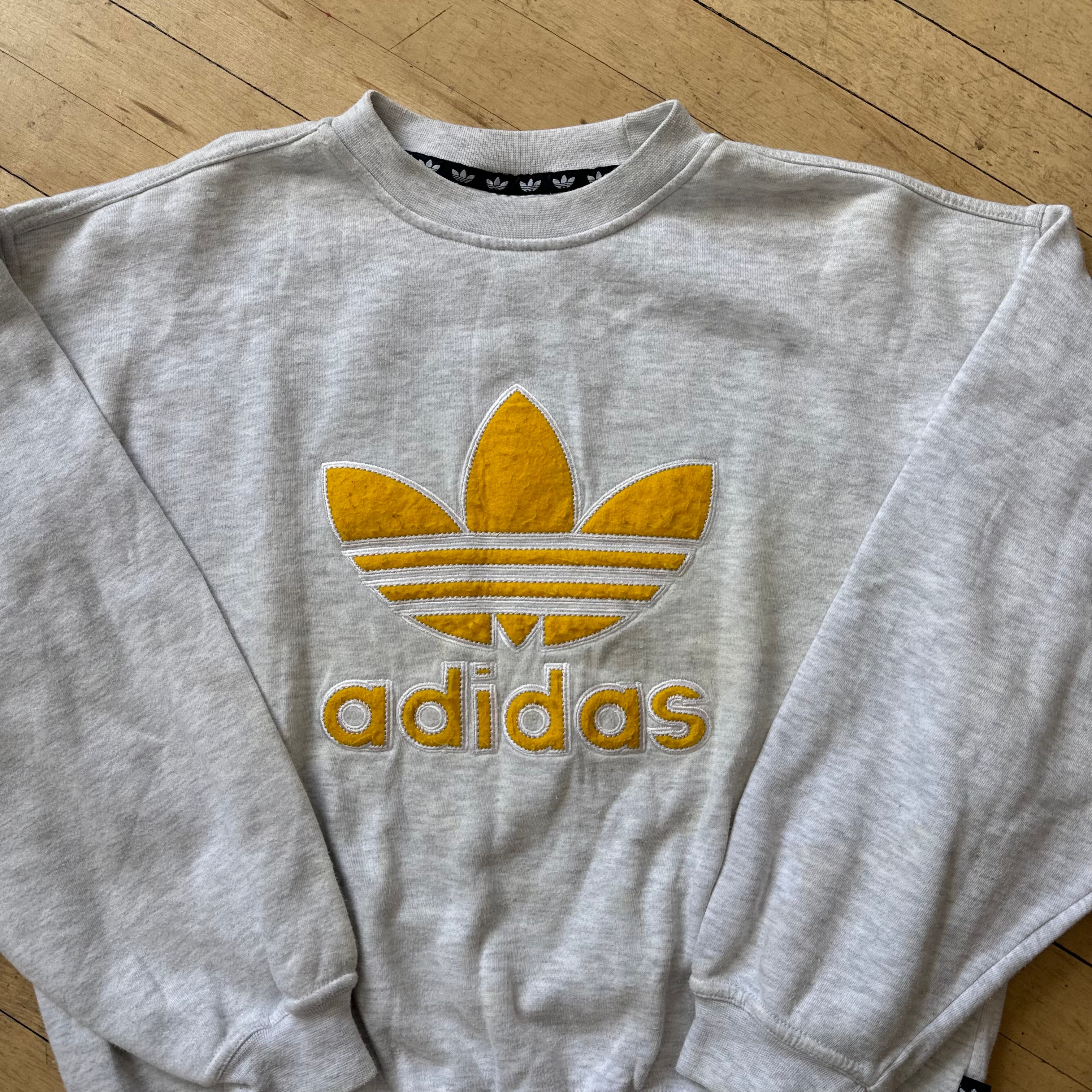 Vintage Adidas Big Logo Crewneck Sz L