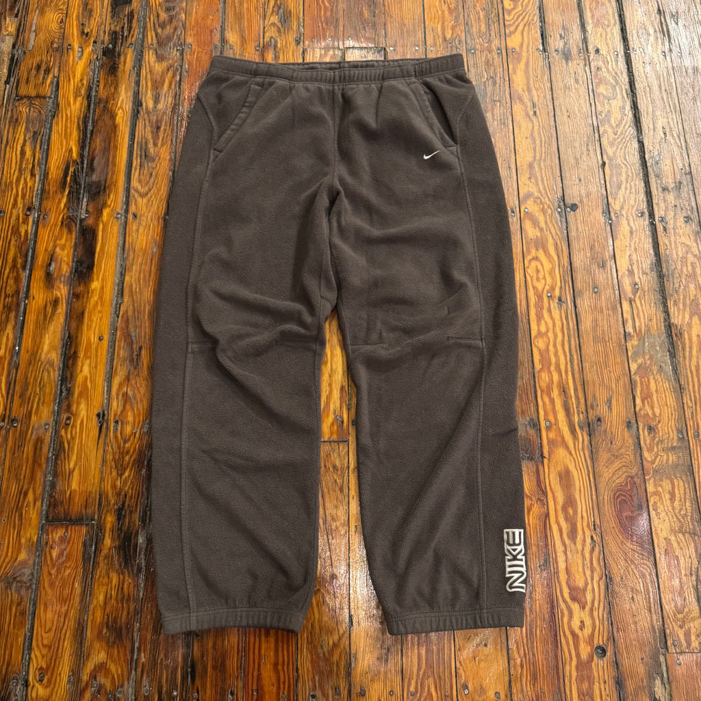 Vintage Nike Brown Fleece Sweatpants Sz XXL