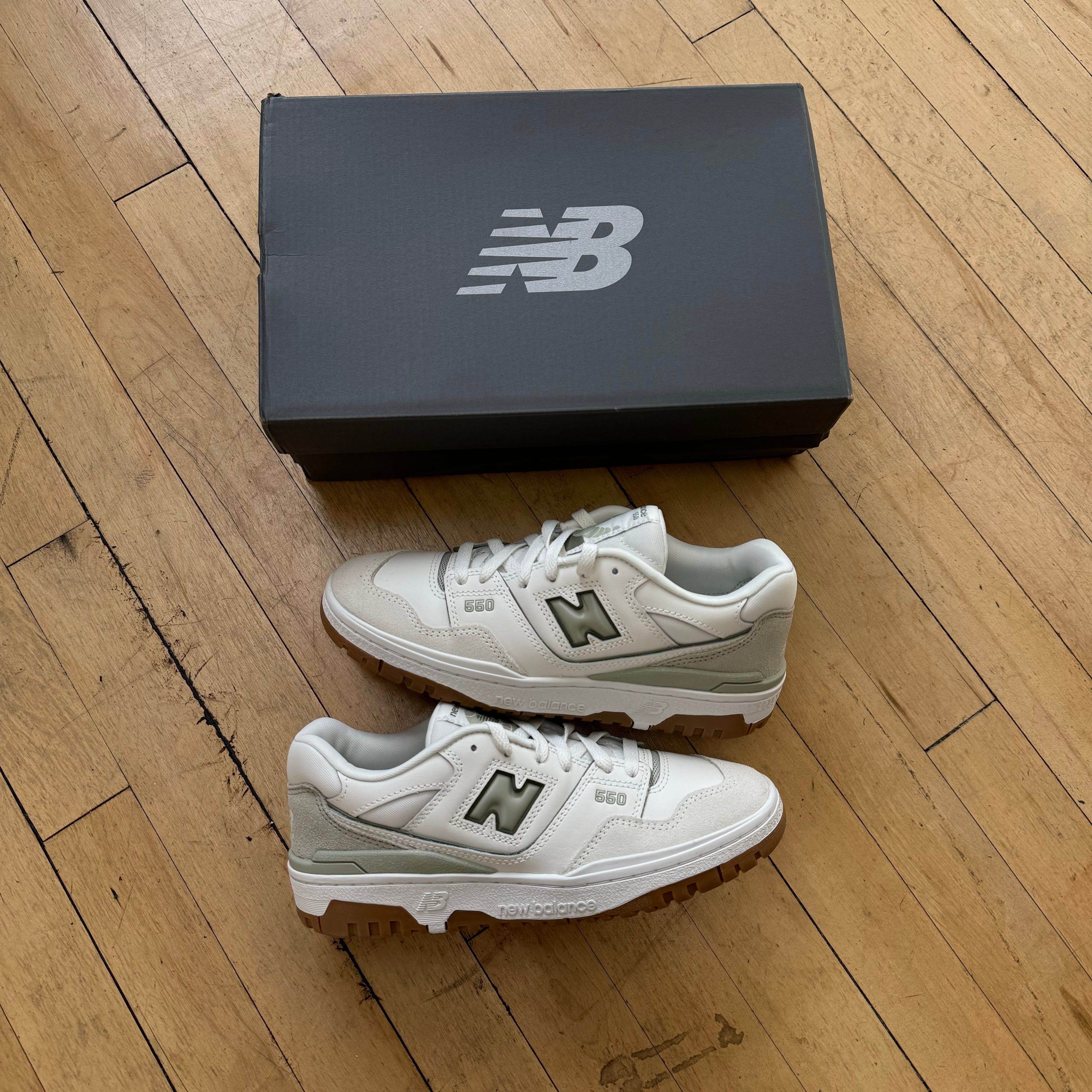 New Balance 550 Sea Foam Sz 7 (DS)
