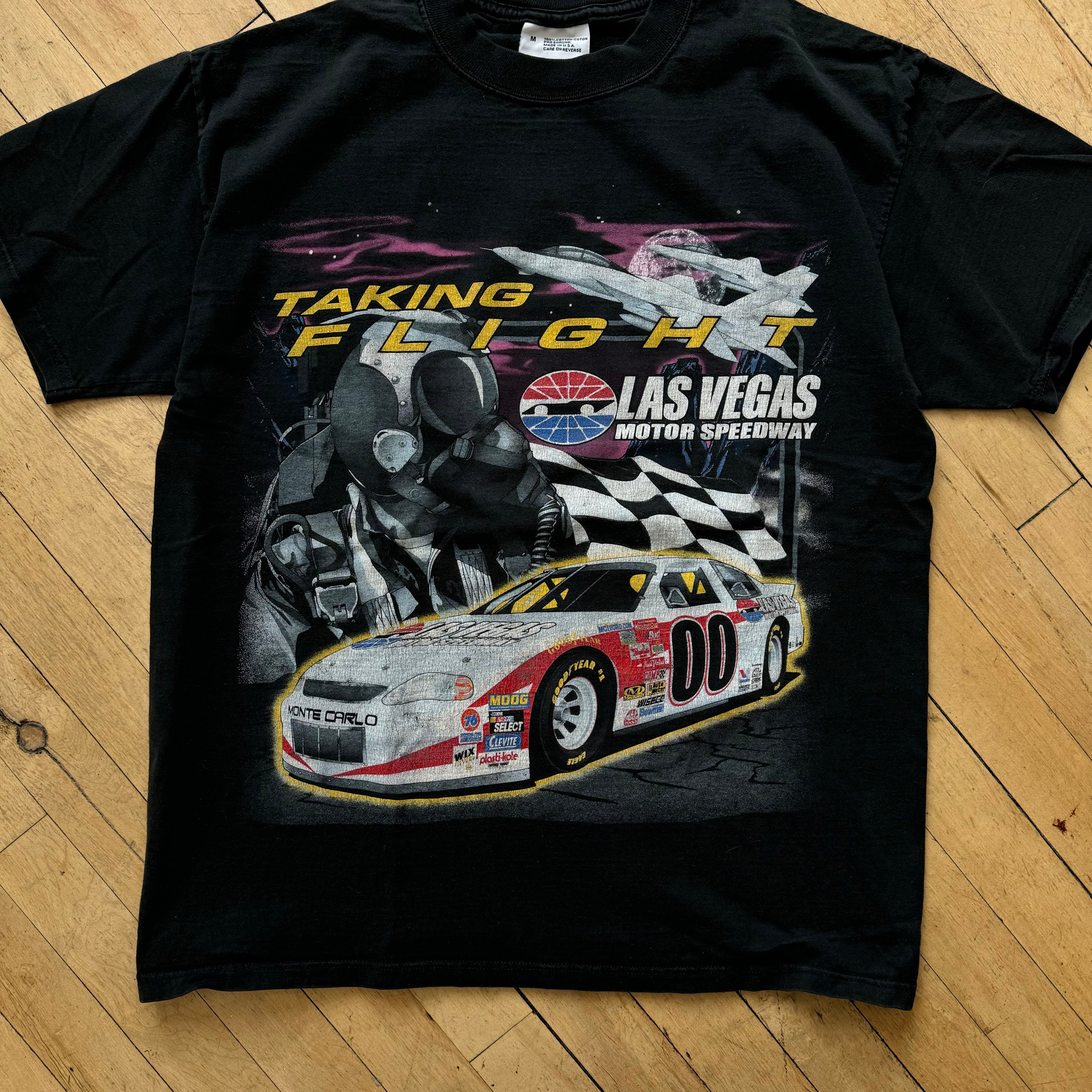 Vintage Las Vegas Taking Flight Nascar T-shirt Sz M