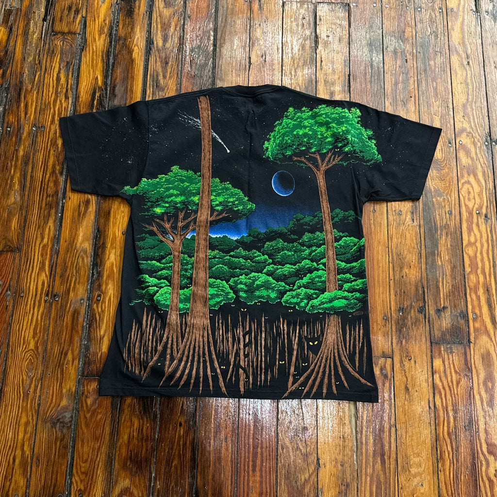 Vintage Blue Hair AOP Rain Forest T-shirt Sz L
