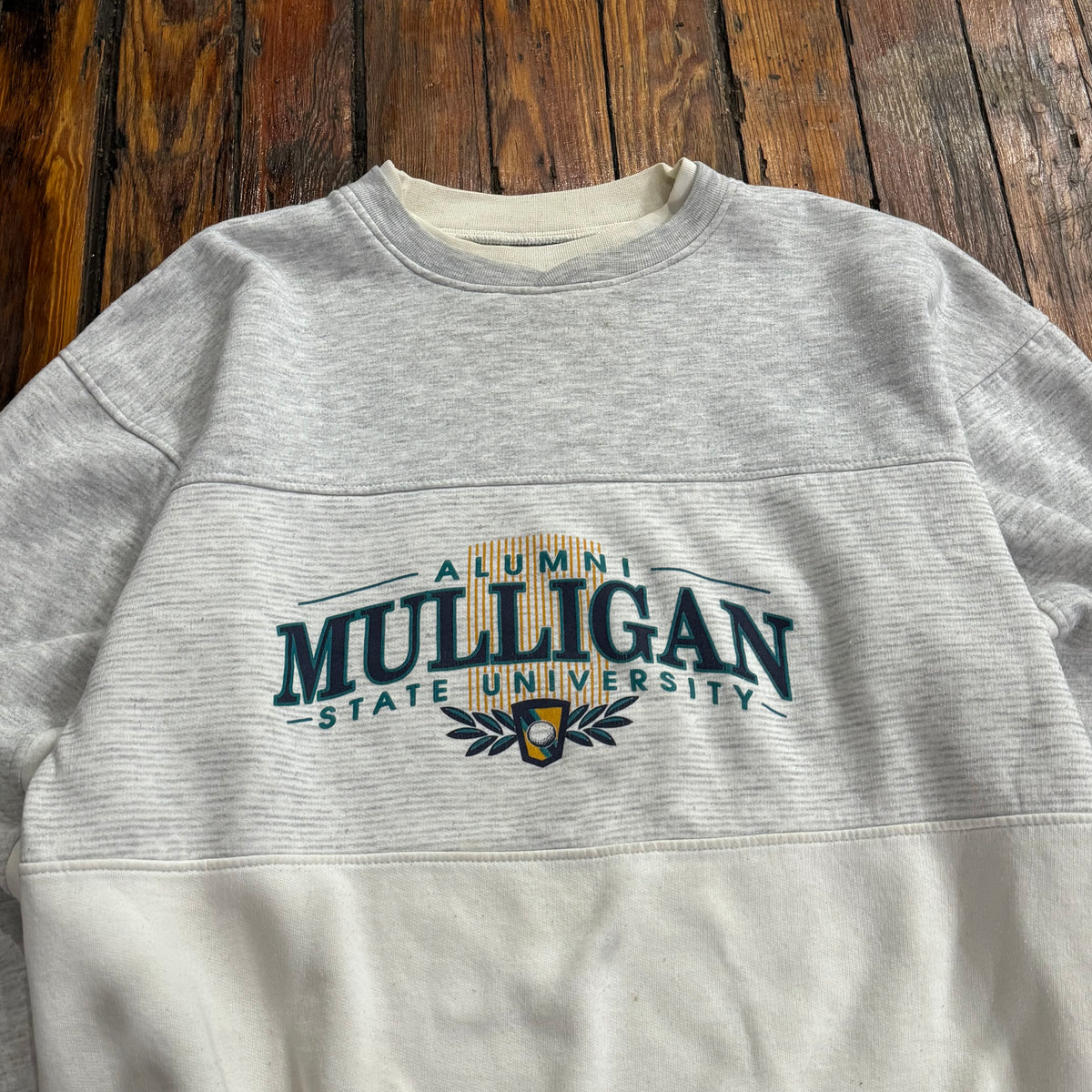 Vintage Mulligan State University Golf CrewNeck Sz XL