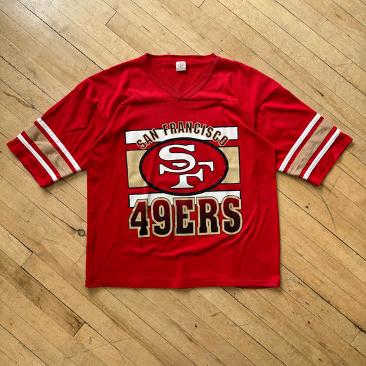 Vintage San Francisco 49ers Jersey T-shirt Sz XL