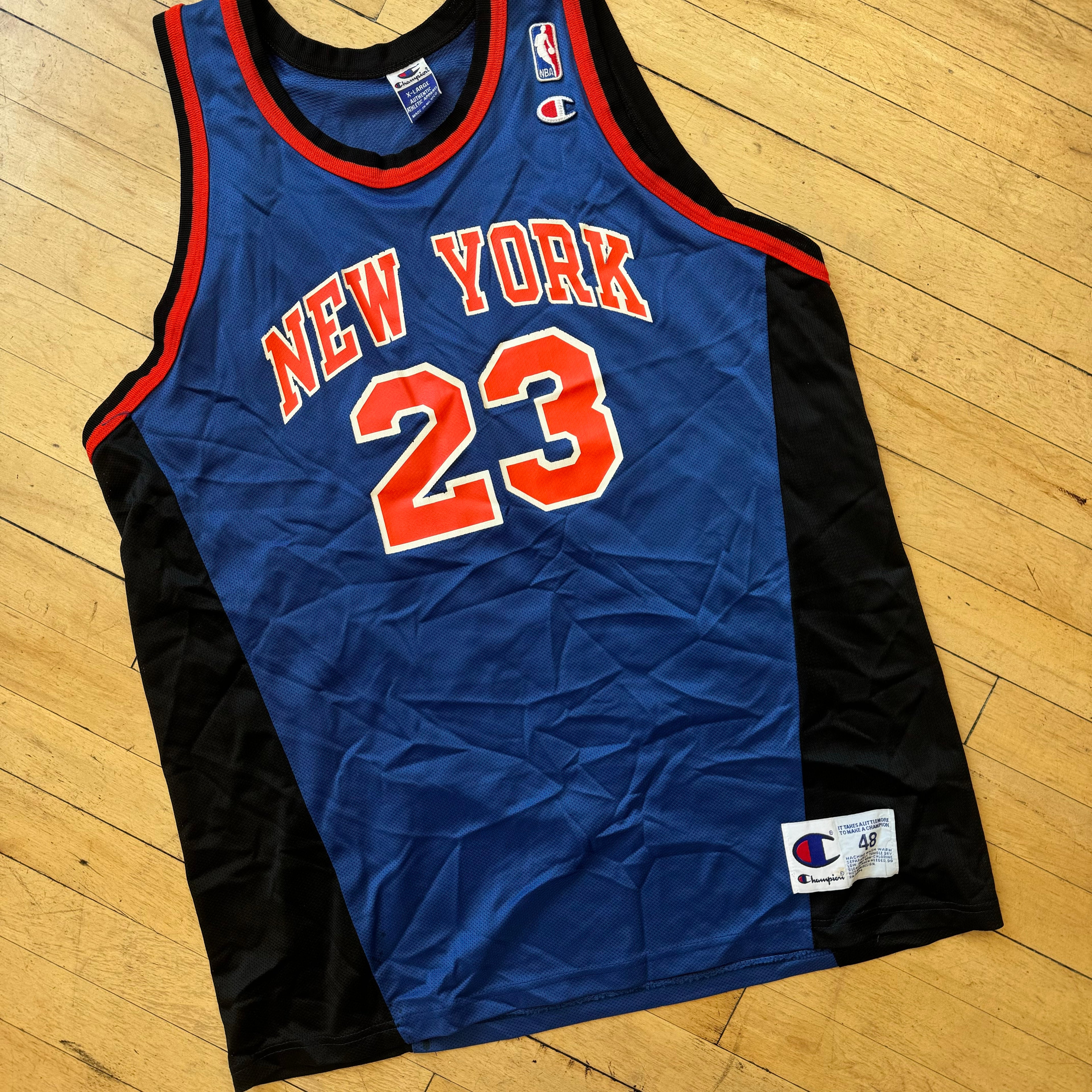 Vintage Champion New York Knicks “Camby” Jersey Sz 48