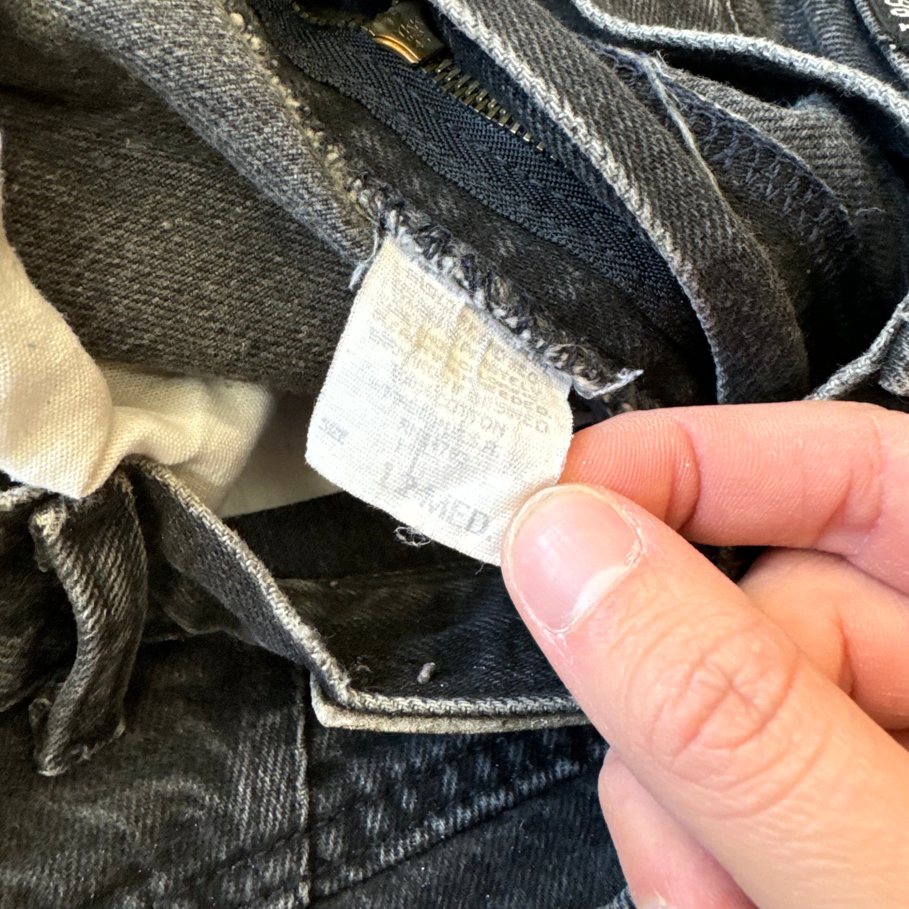 Vintage Women’s Lee Black Denim Jeans Sz 12