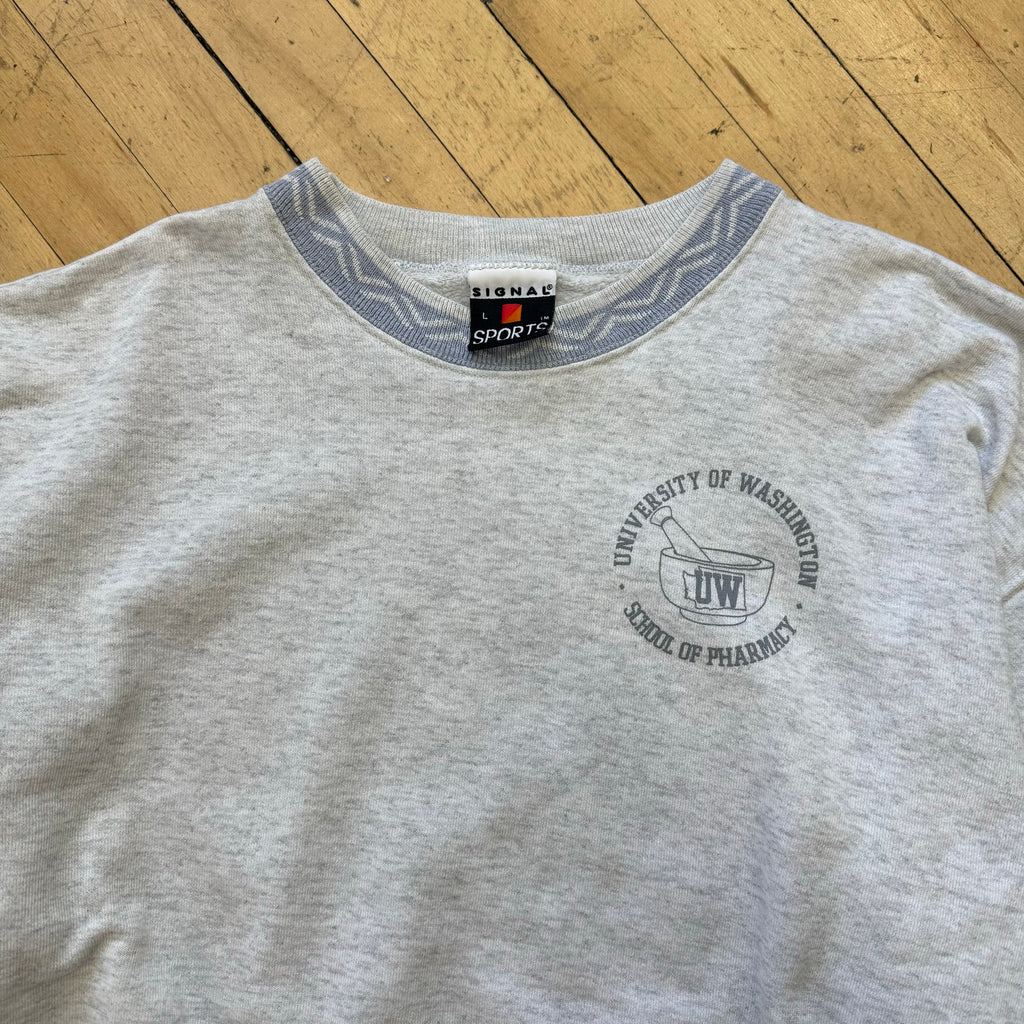 Vintage University Of Washington School of Pharmacy CrewNeck Sz L