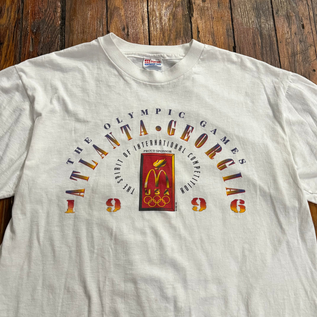 Vintage Atlanta Olympics McDonalds T-shirt Sz L