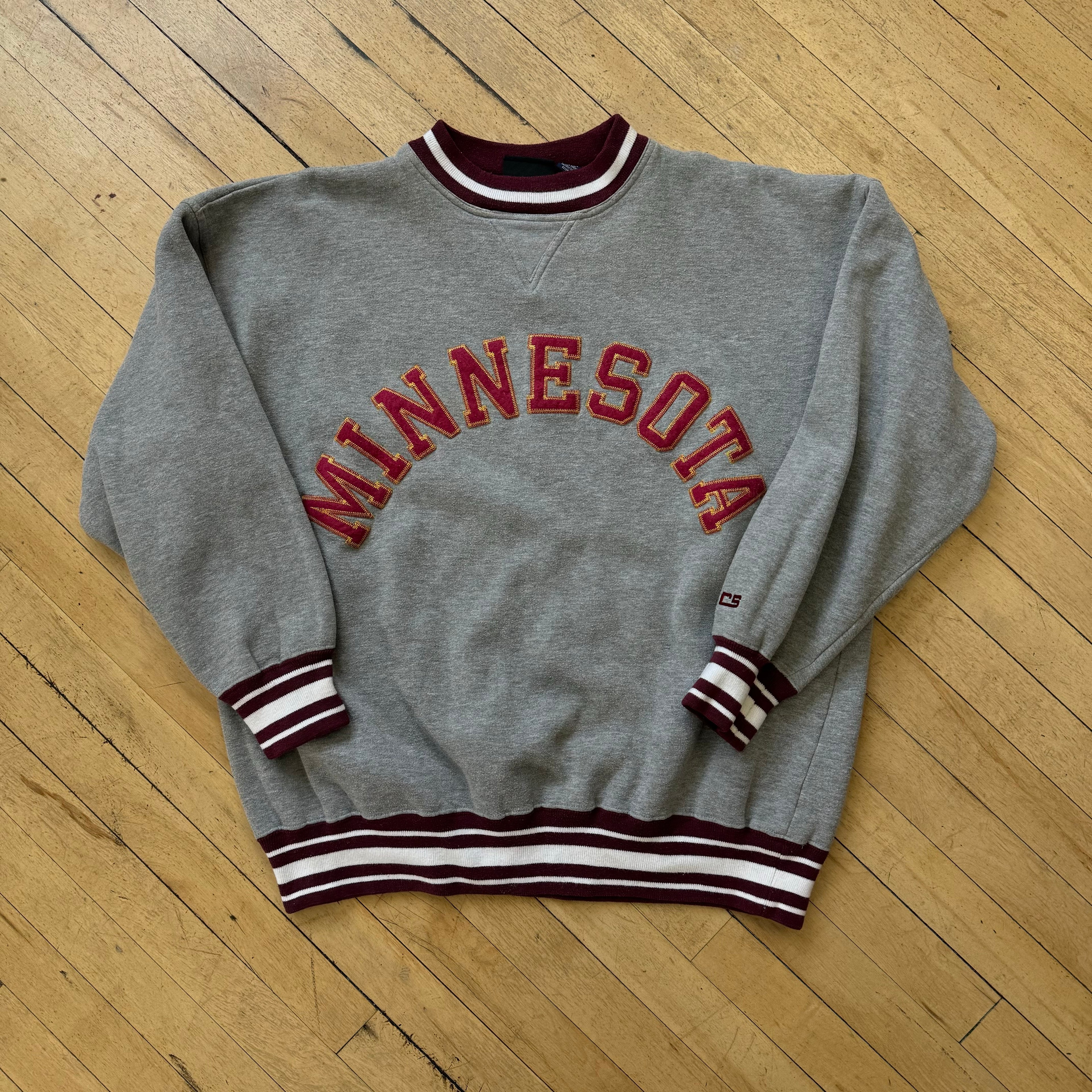 Vintage Minnesota Gophers SpellOut CrewNeck Sz L
