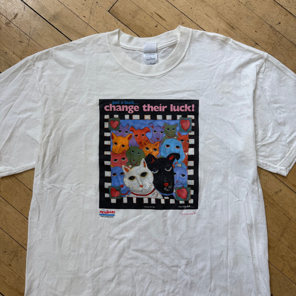 Vintage Pet Smart Give a Buck T-shirt Sz XL