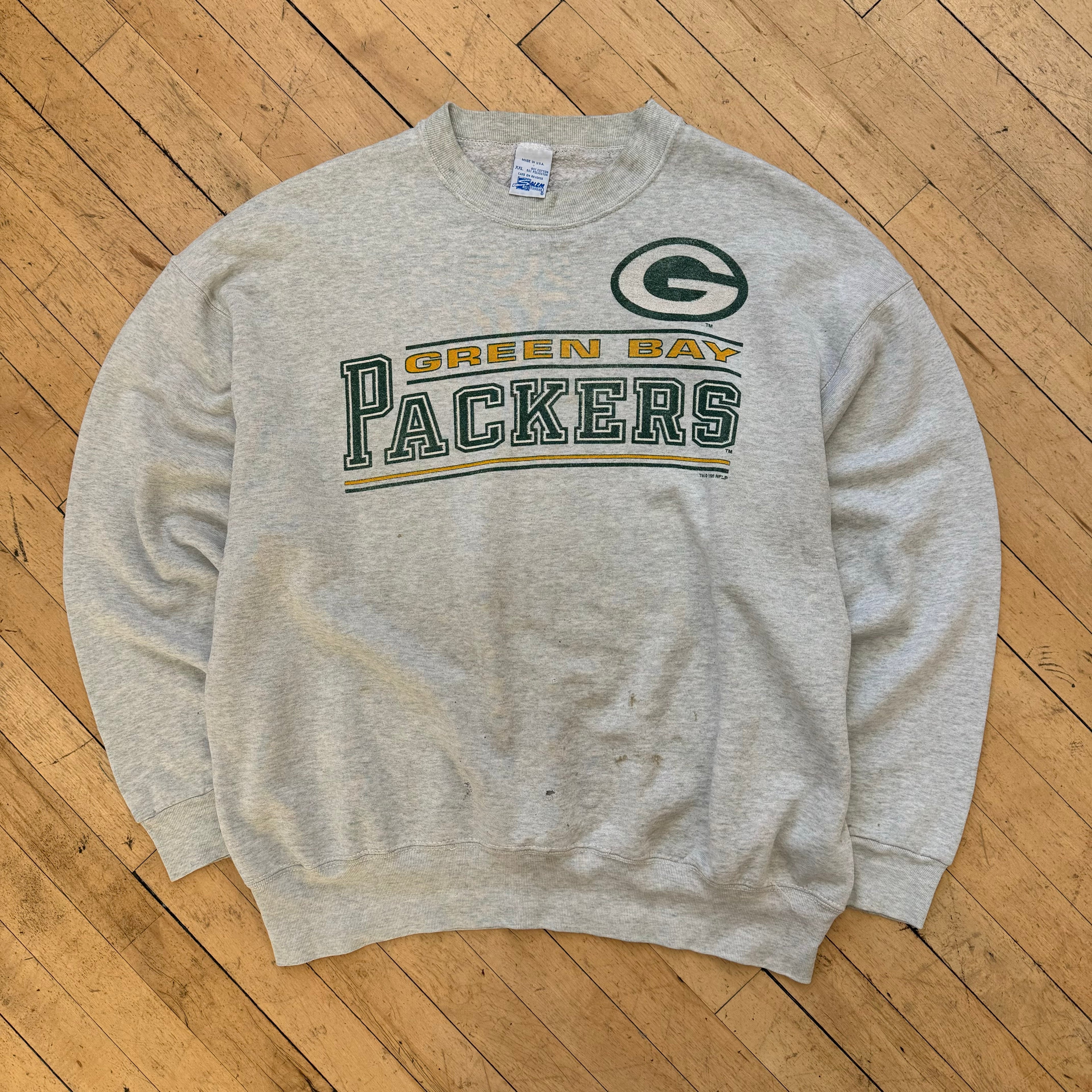 Vintage Salem GreenBay Packers CrewNeck Sz XXL