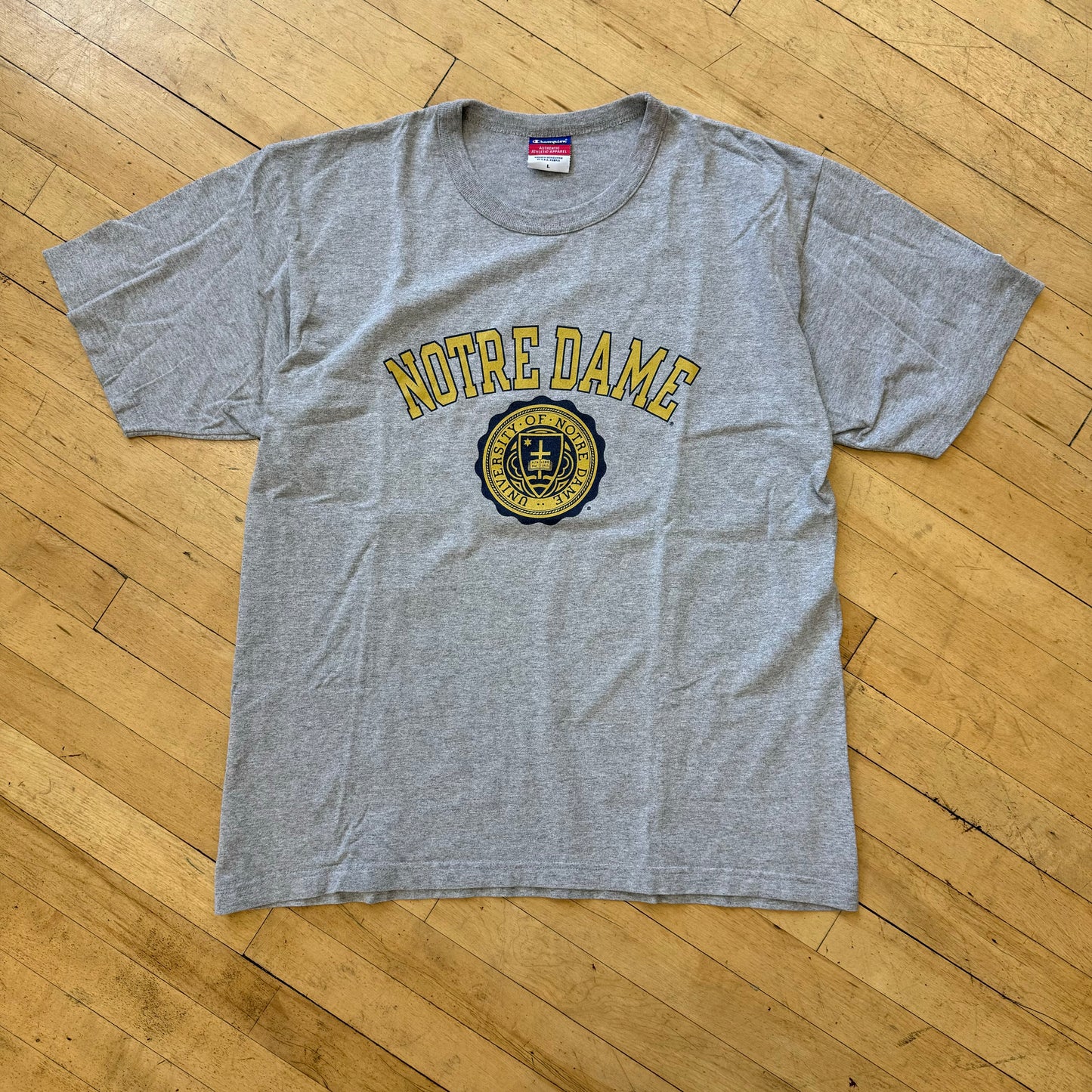 Vintage Champion Notre Dame T-shirt Sz L