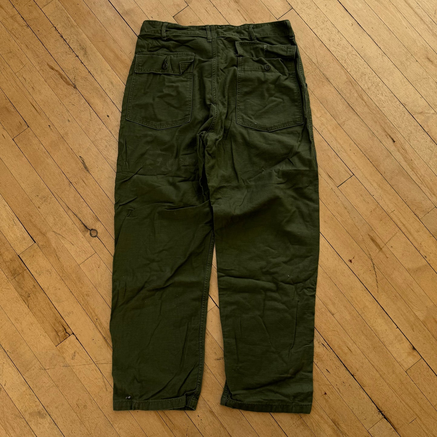 Vintage Olive Military Cargo Pants Sz 36x33