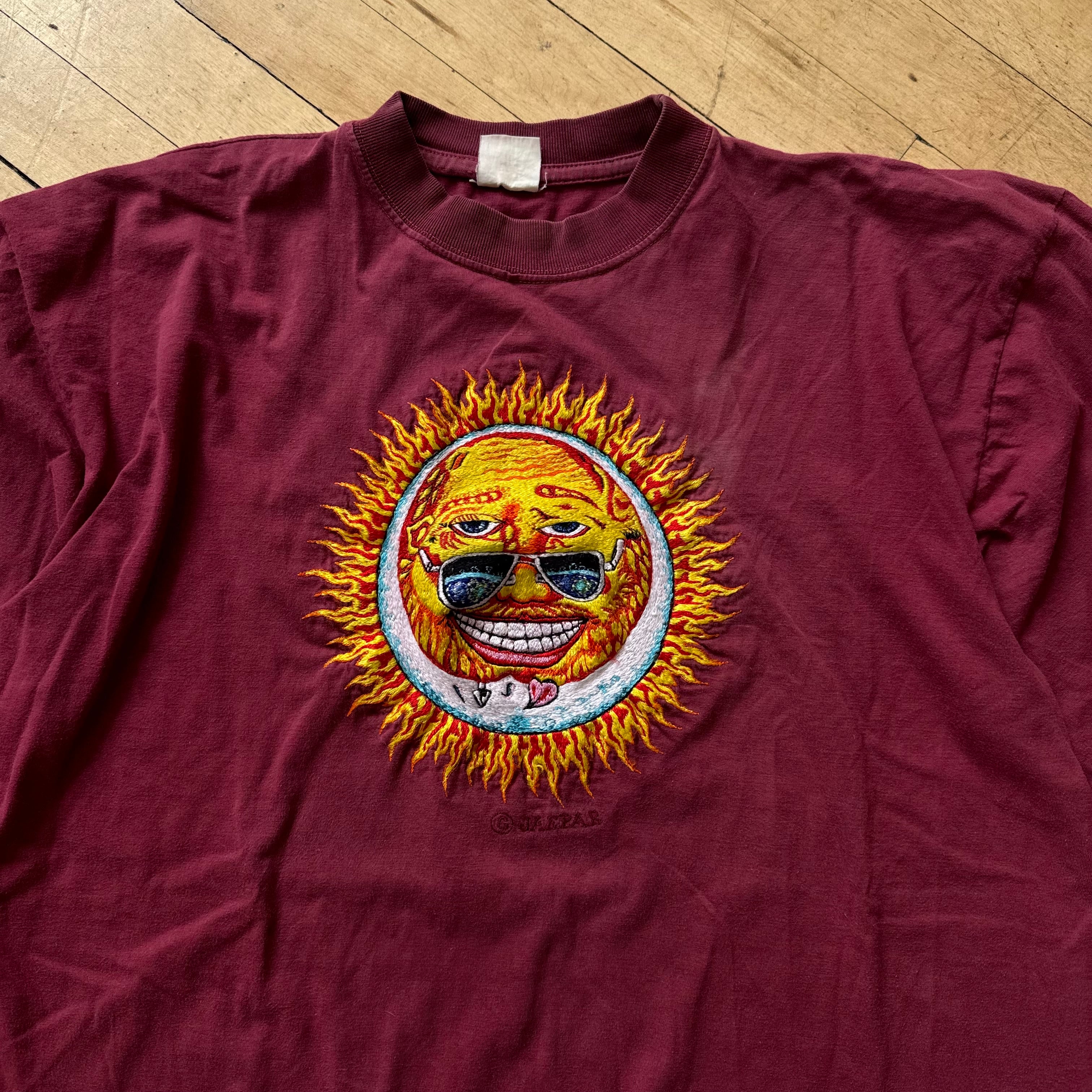 Vintage Greatful Dead Embroidered T-shirt Sz L