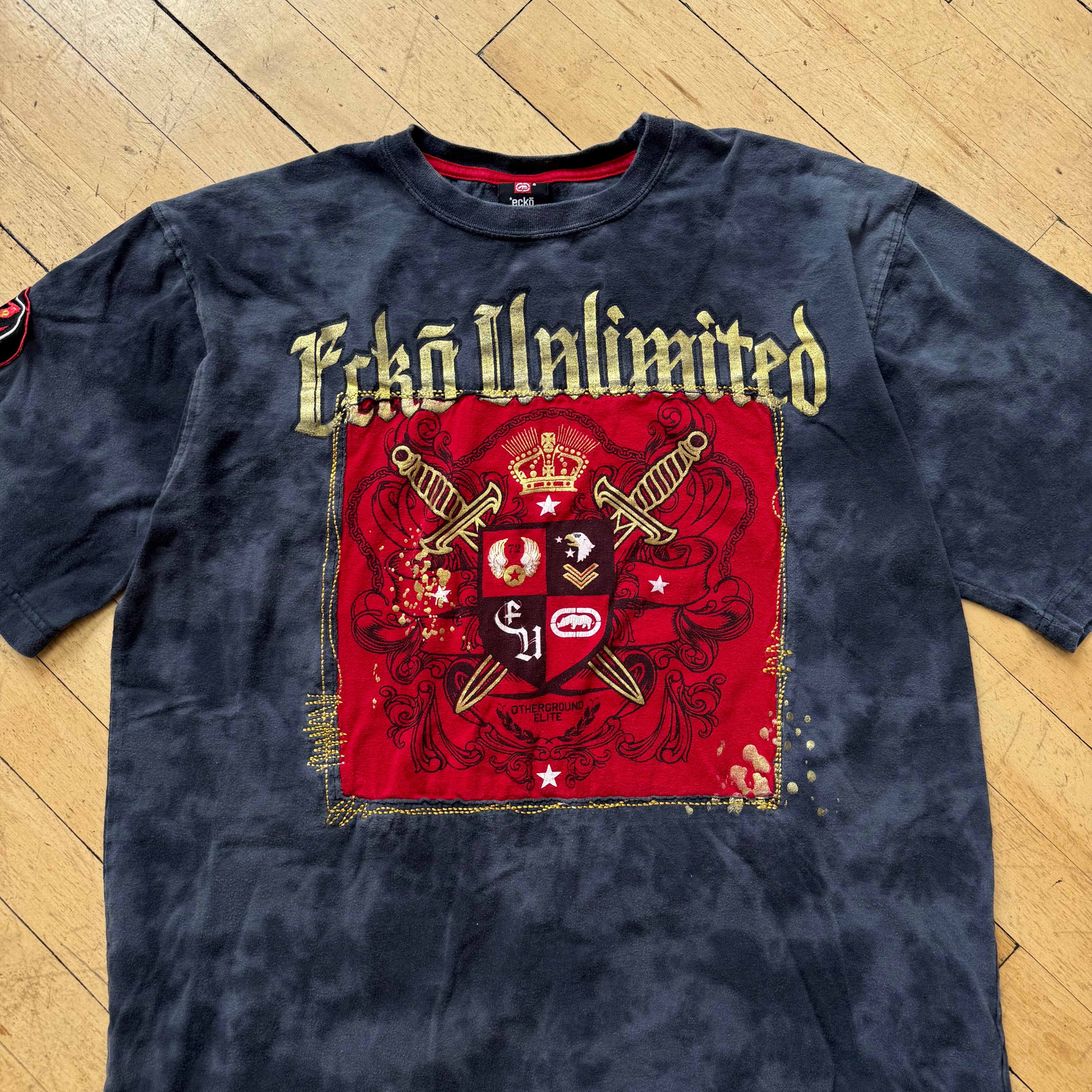 Y2K Ecko United Shield T-shirt Sz M