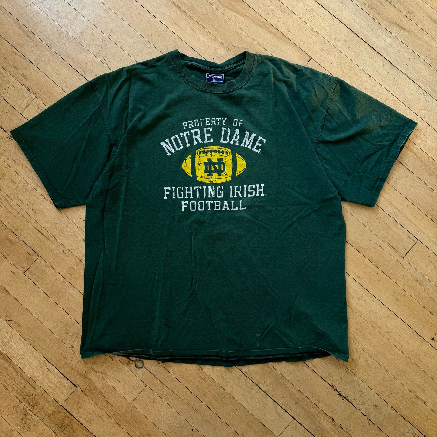 Vintage Property Of Notre Dame Football T-shirt Sz XXL