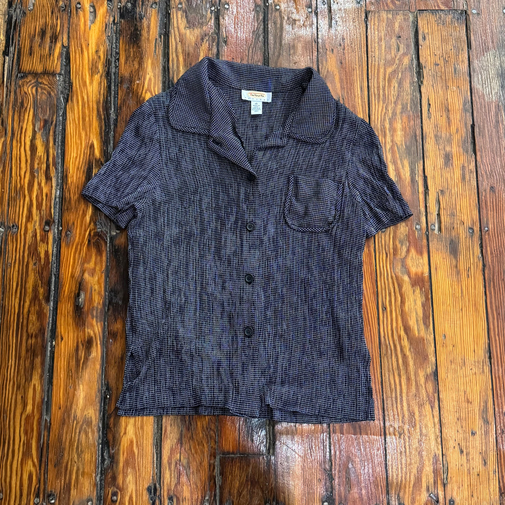 Vintage Talbots Button up Top Sz S