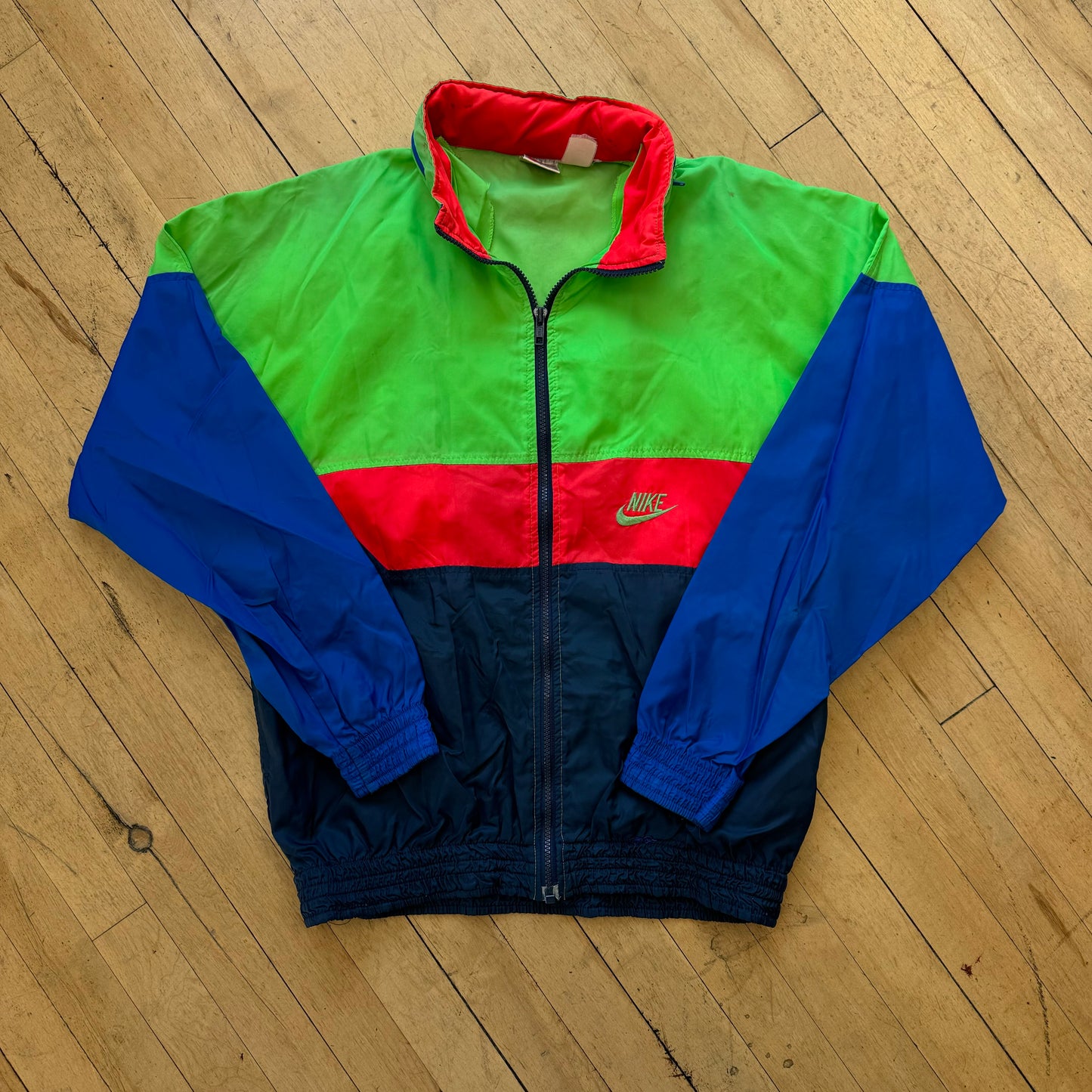 Vintage Striped Nike Zip-Up Jacket Sz L