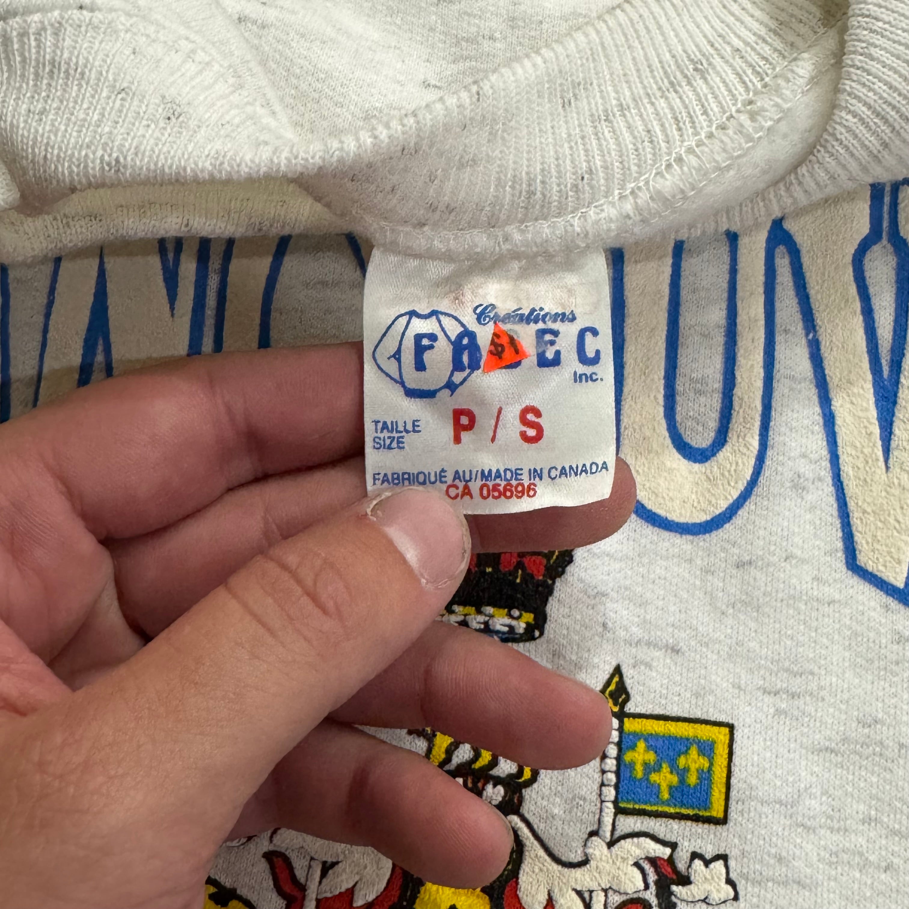 Vintage Vancouver Canada Crewneck Sz S