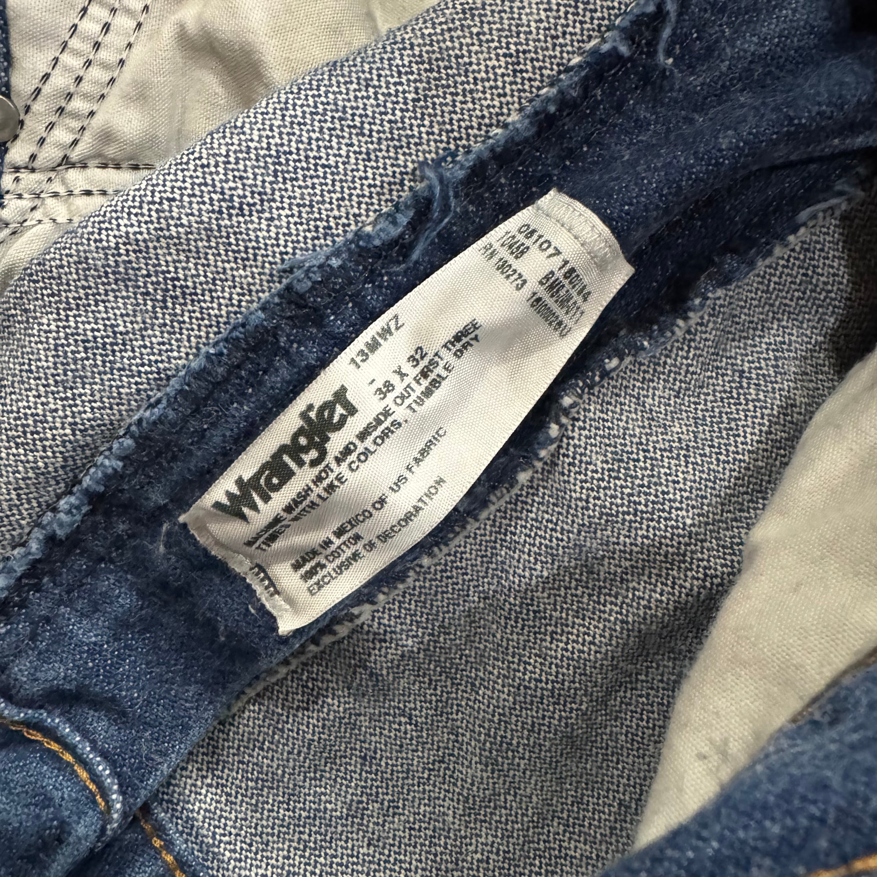 Vintage Wrangler Denim Jeans Sz 38x32