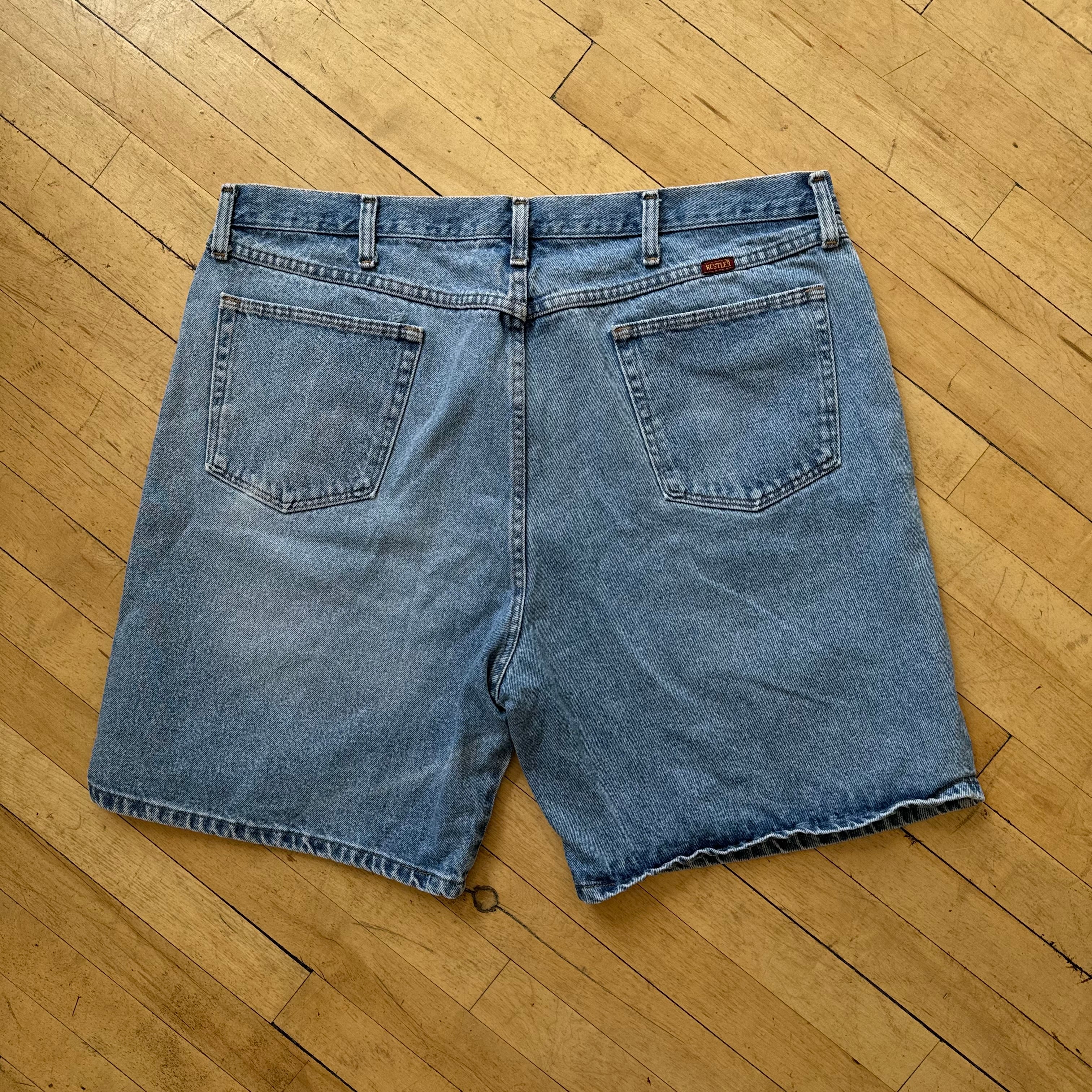 Vintage Rustler Denim Jean Shorts Sz 42
