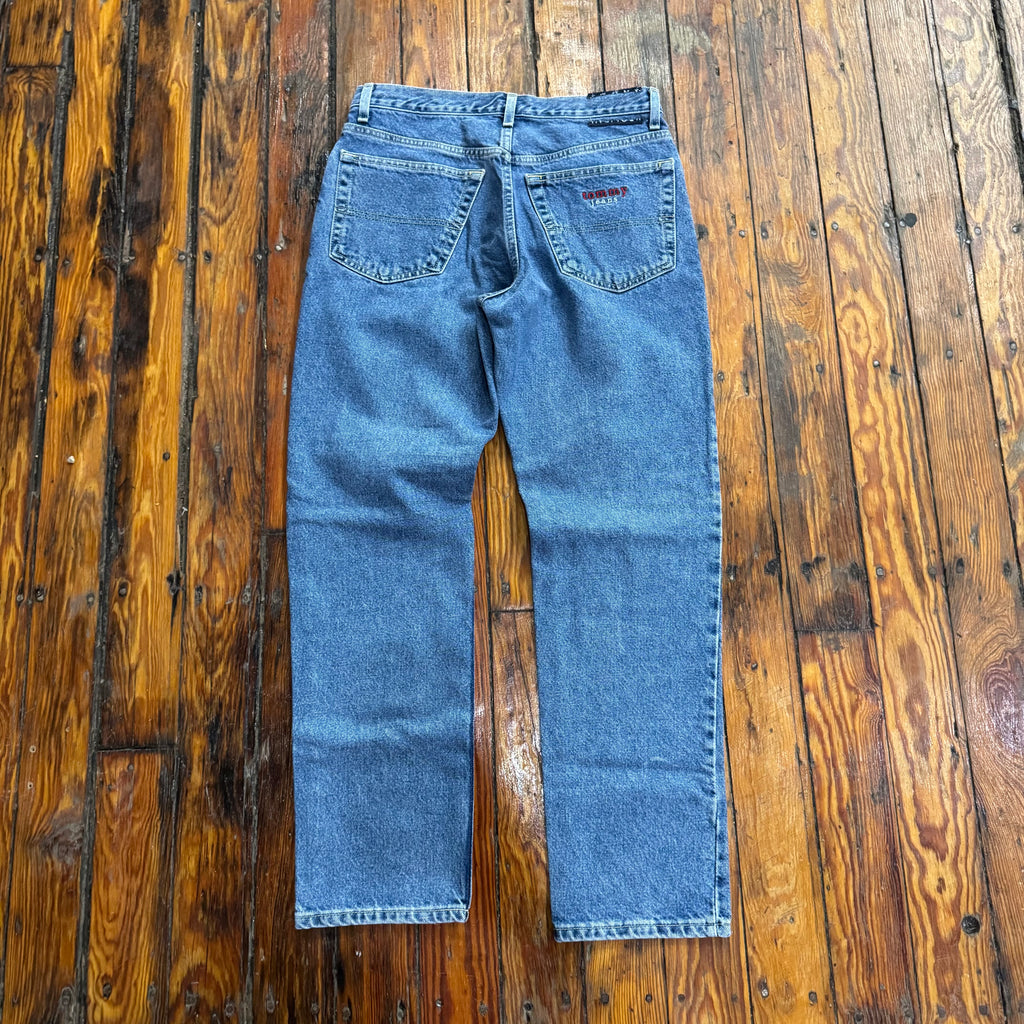 Vintage Tommy Jeans Embroidered Denim Jeans Sz 9