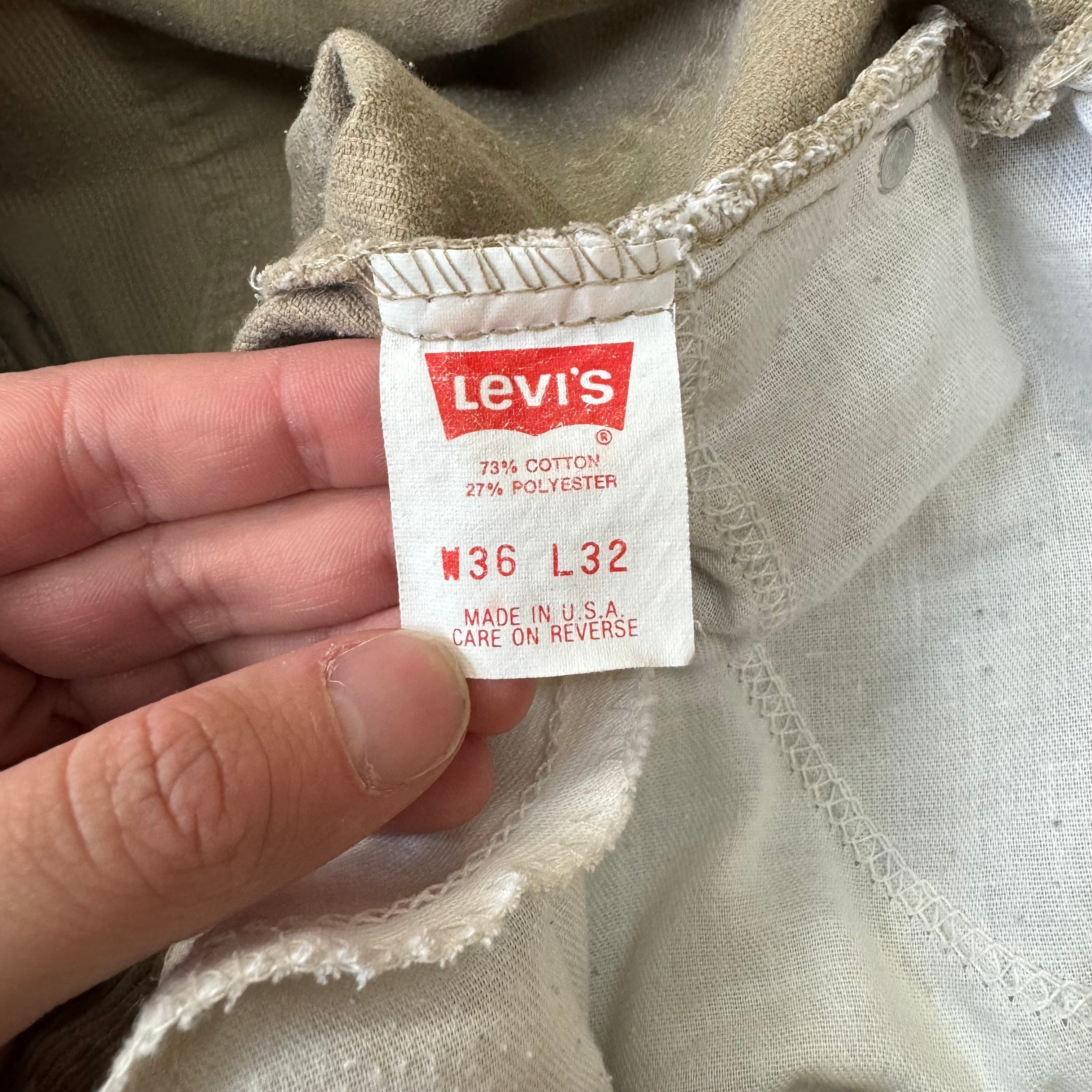 Vintage Levi Corduroy Pants Sz 36x32