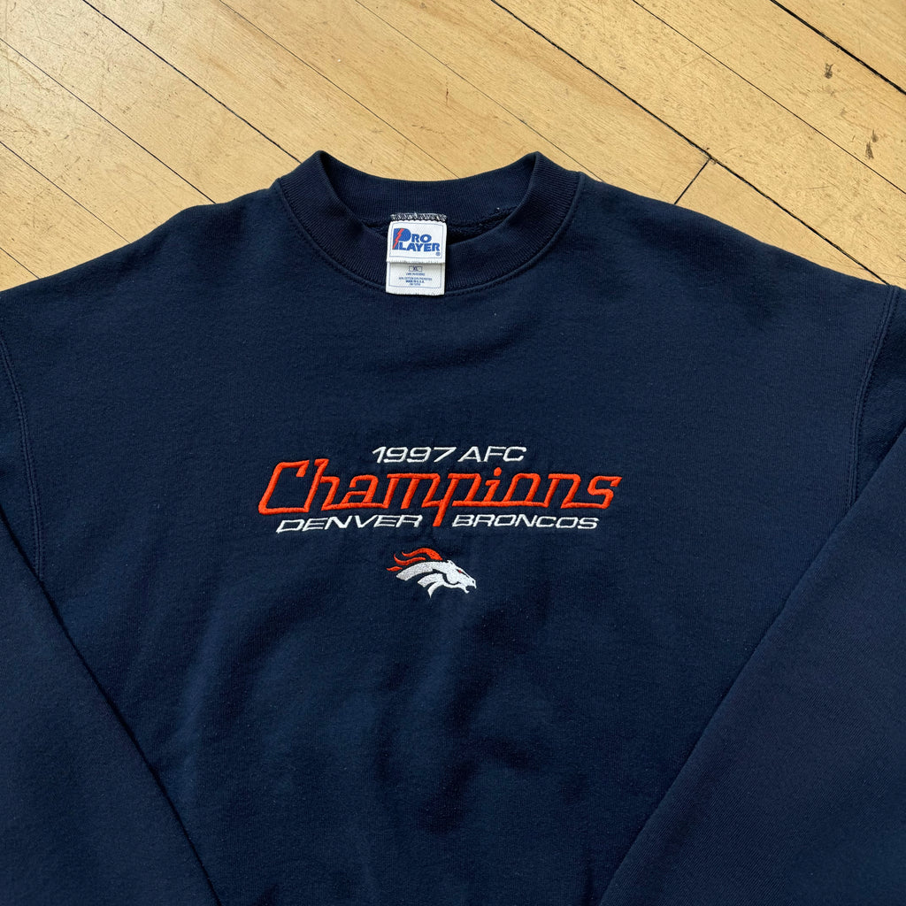Vintage Denver Broncos Champions CrewNeck Sz XL