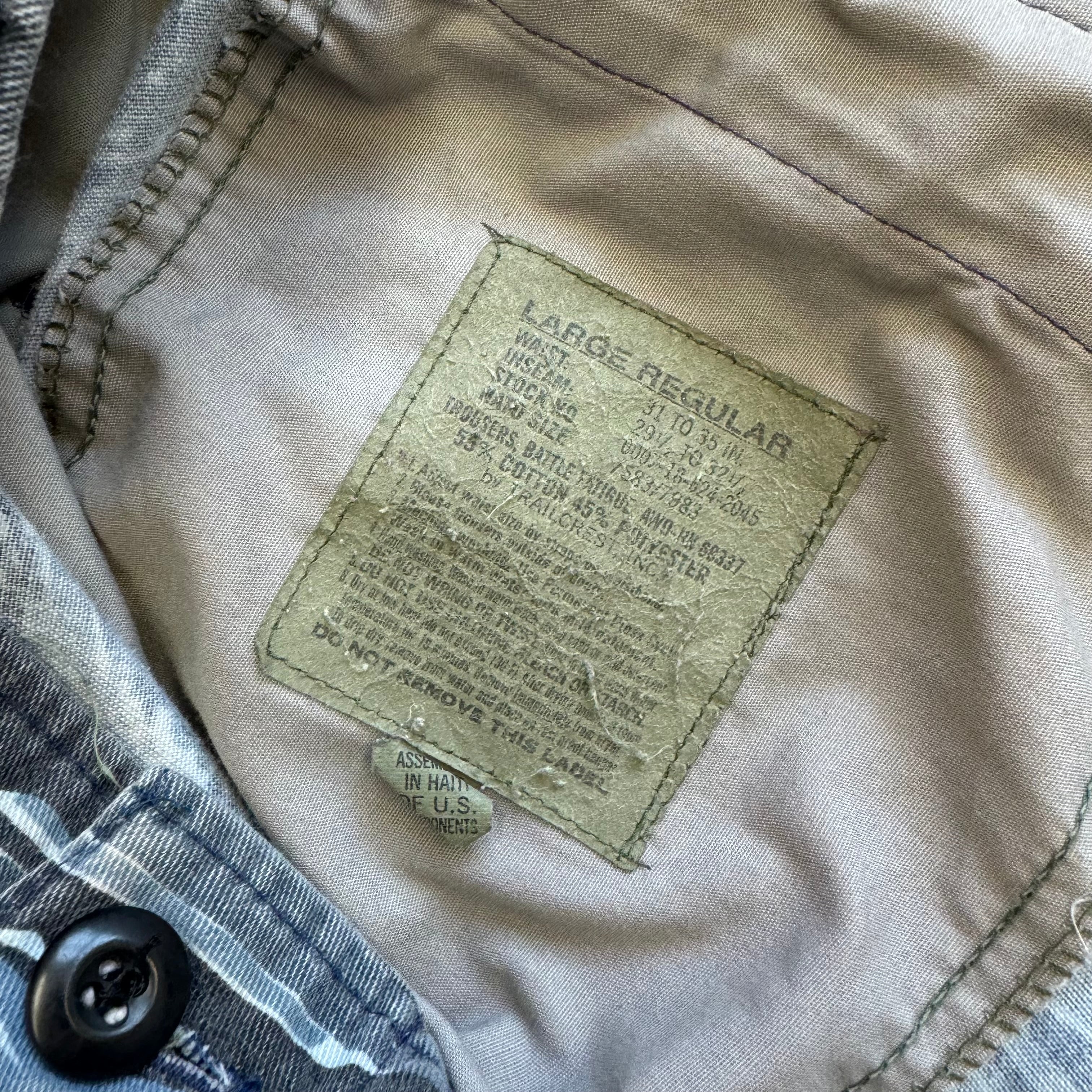 Vintage Artic Camo Cargo Pants Sz 34