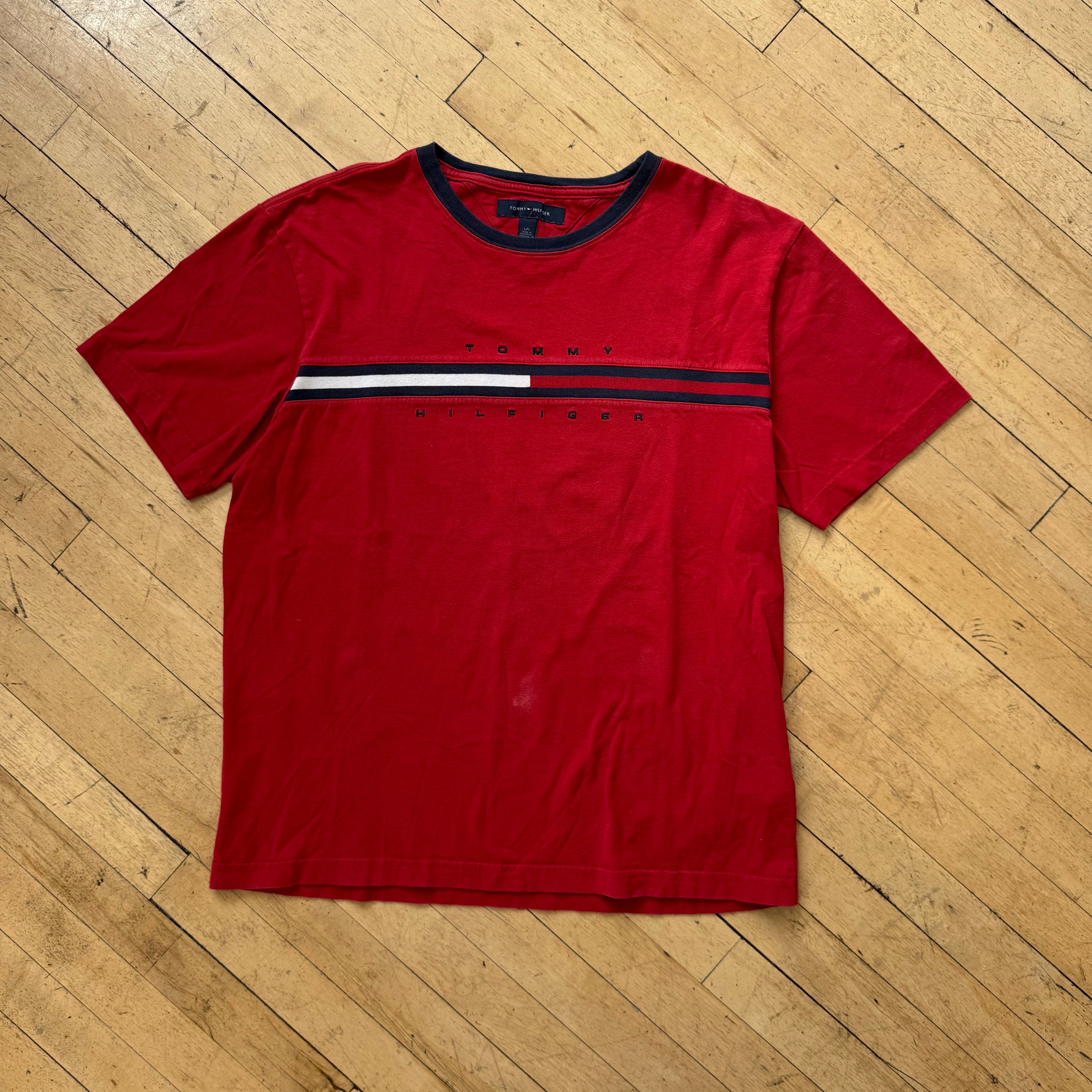 Vintage Tommy Hilfiger SpellOut T-shirt Sz L