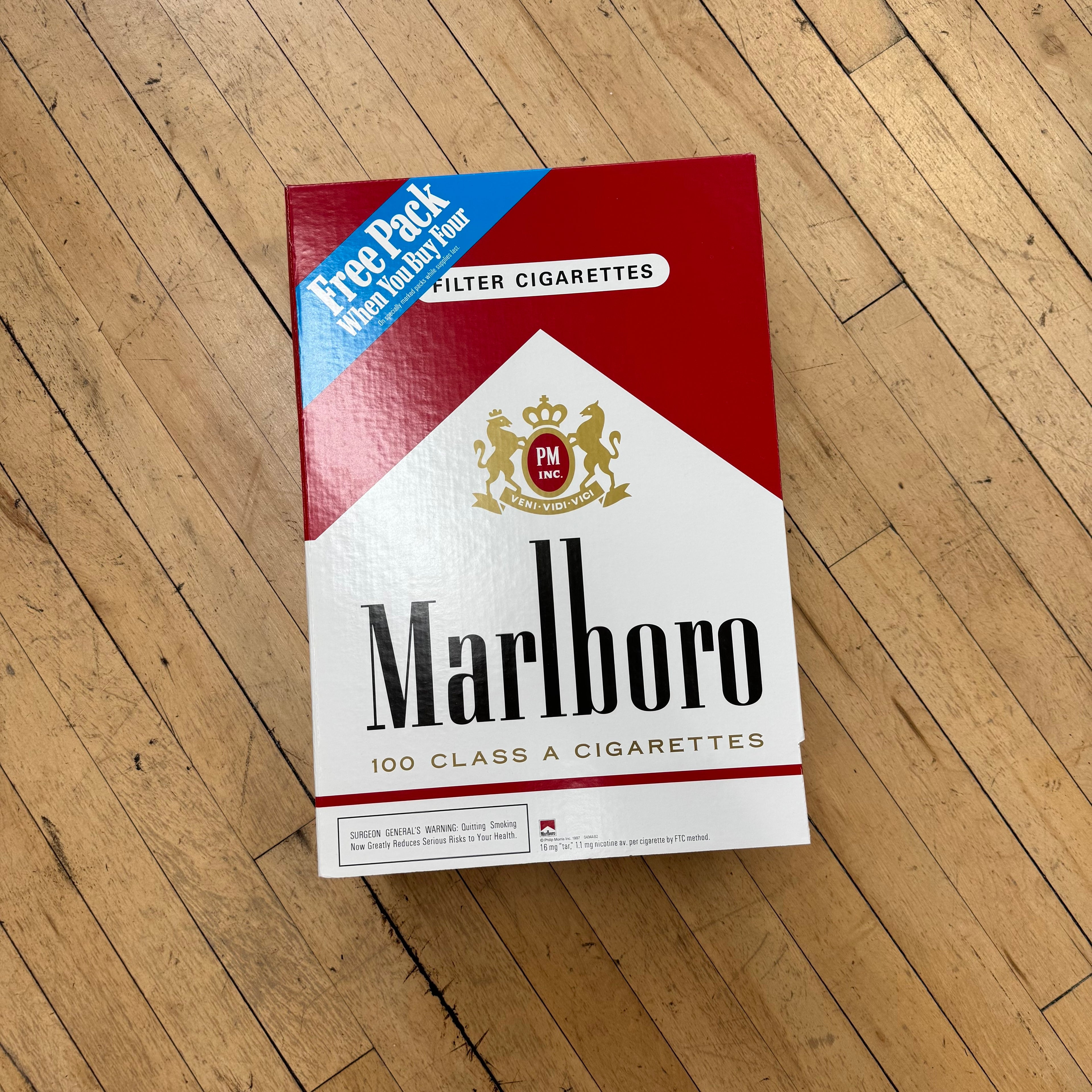 Vintage Rare Marlboro Big Box Display