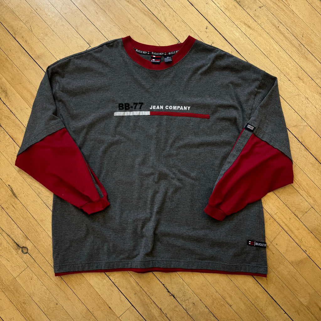 Vintage Bugle Boy Long Sleeve T-shirt Sz XXXL