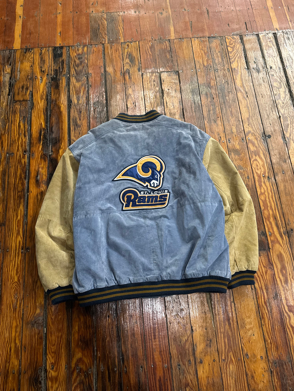 Vintage St. Louis Rams Suede Jacket Sz XL